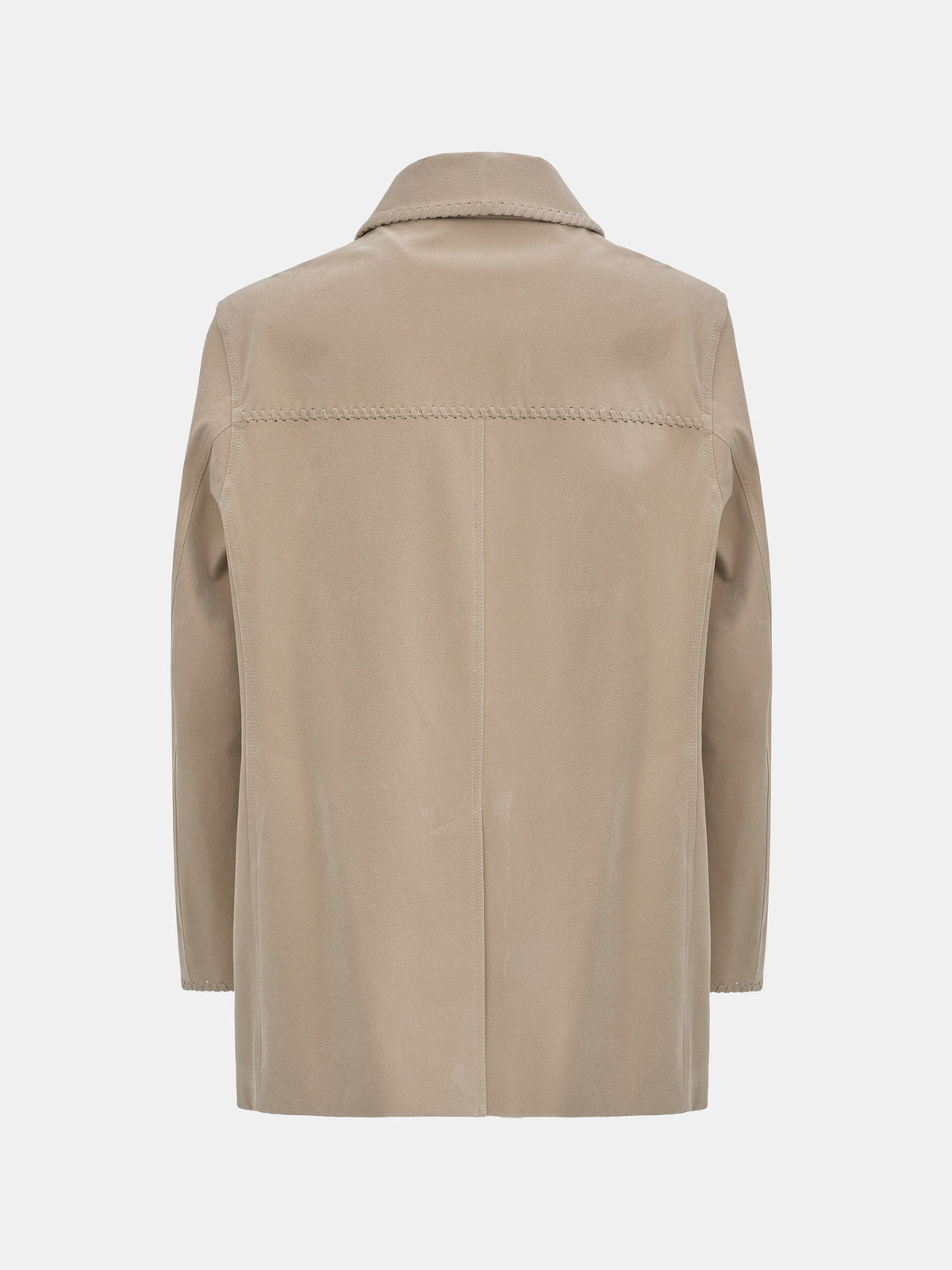 Idaho Suede Effect Jacket, Beige