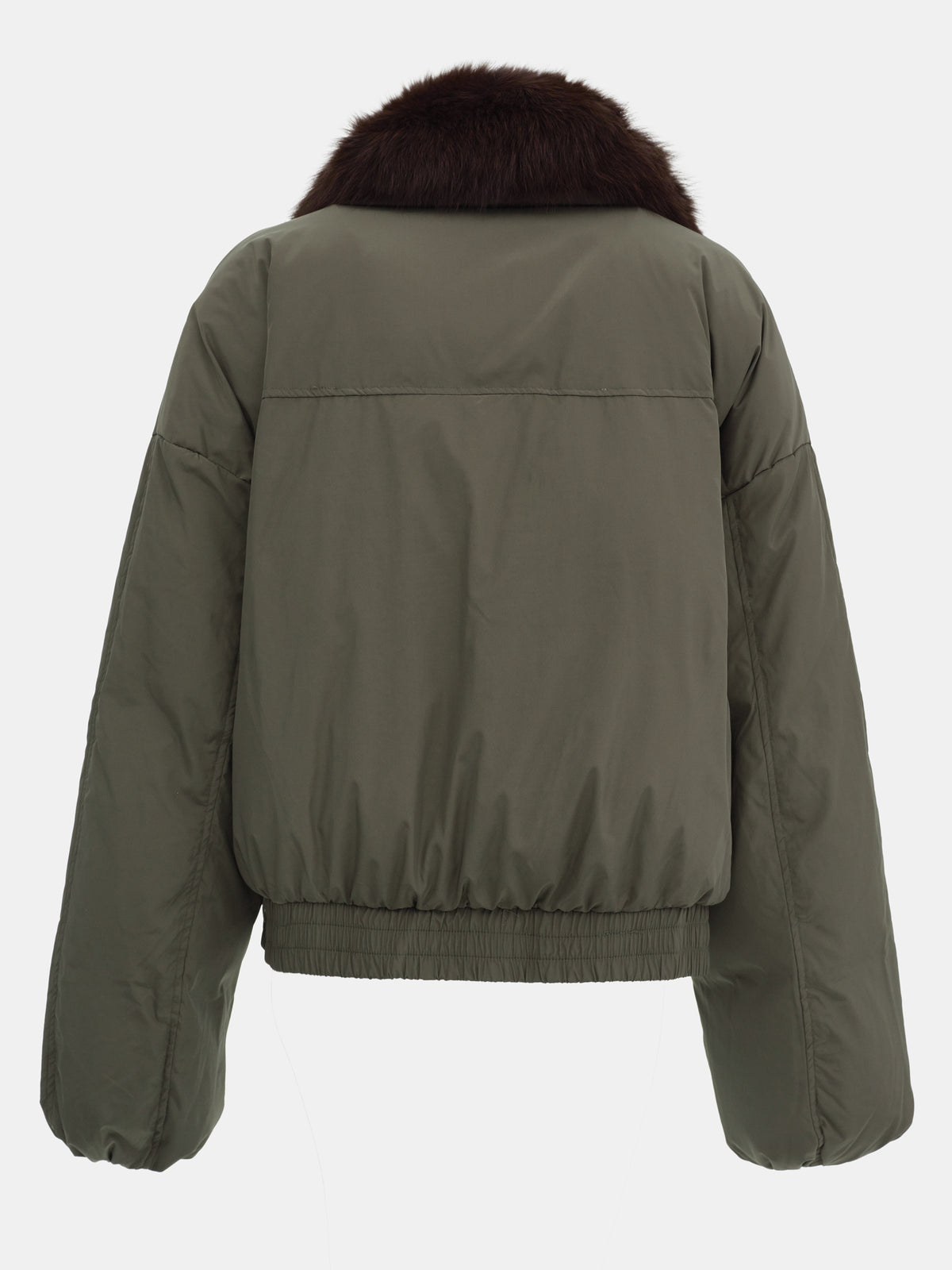 Dolla Fur Collar Down Jacket, Khaki