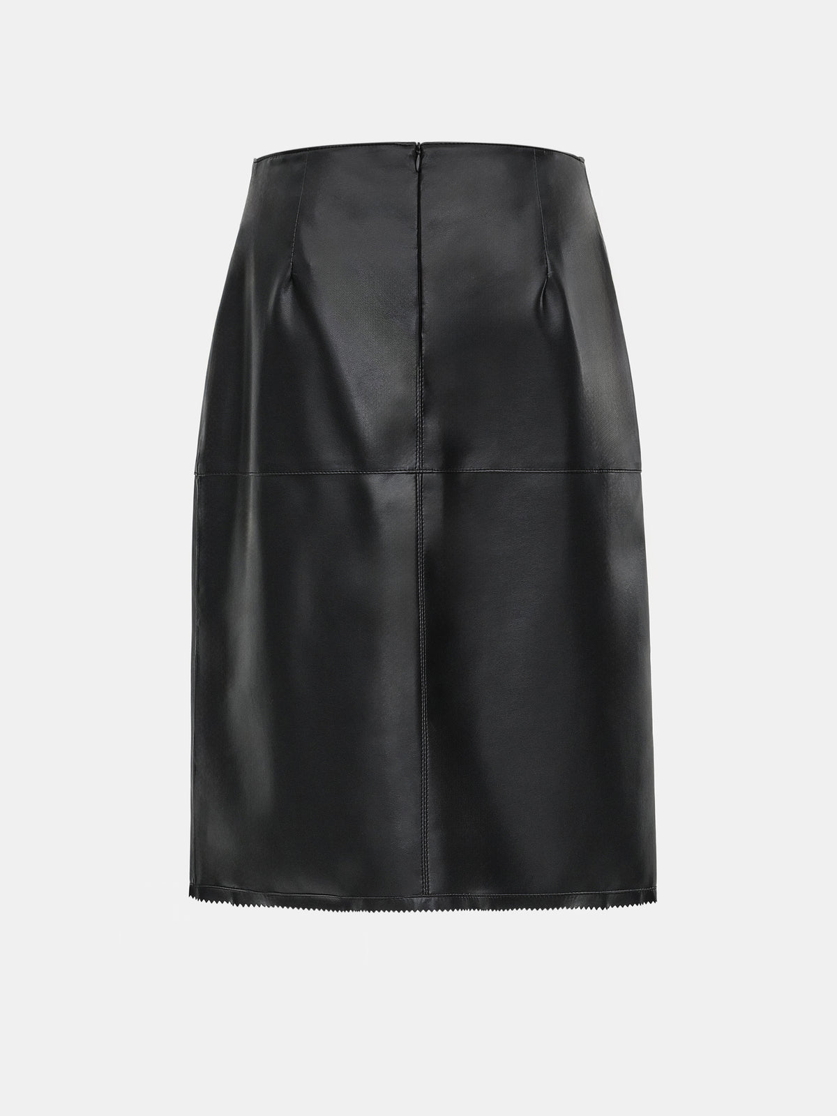 Talamo Faux Leather Skirt, Black