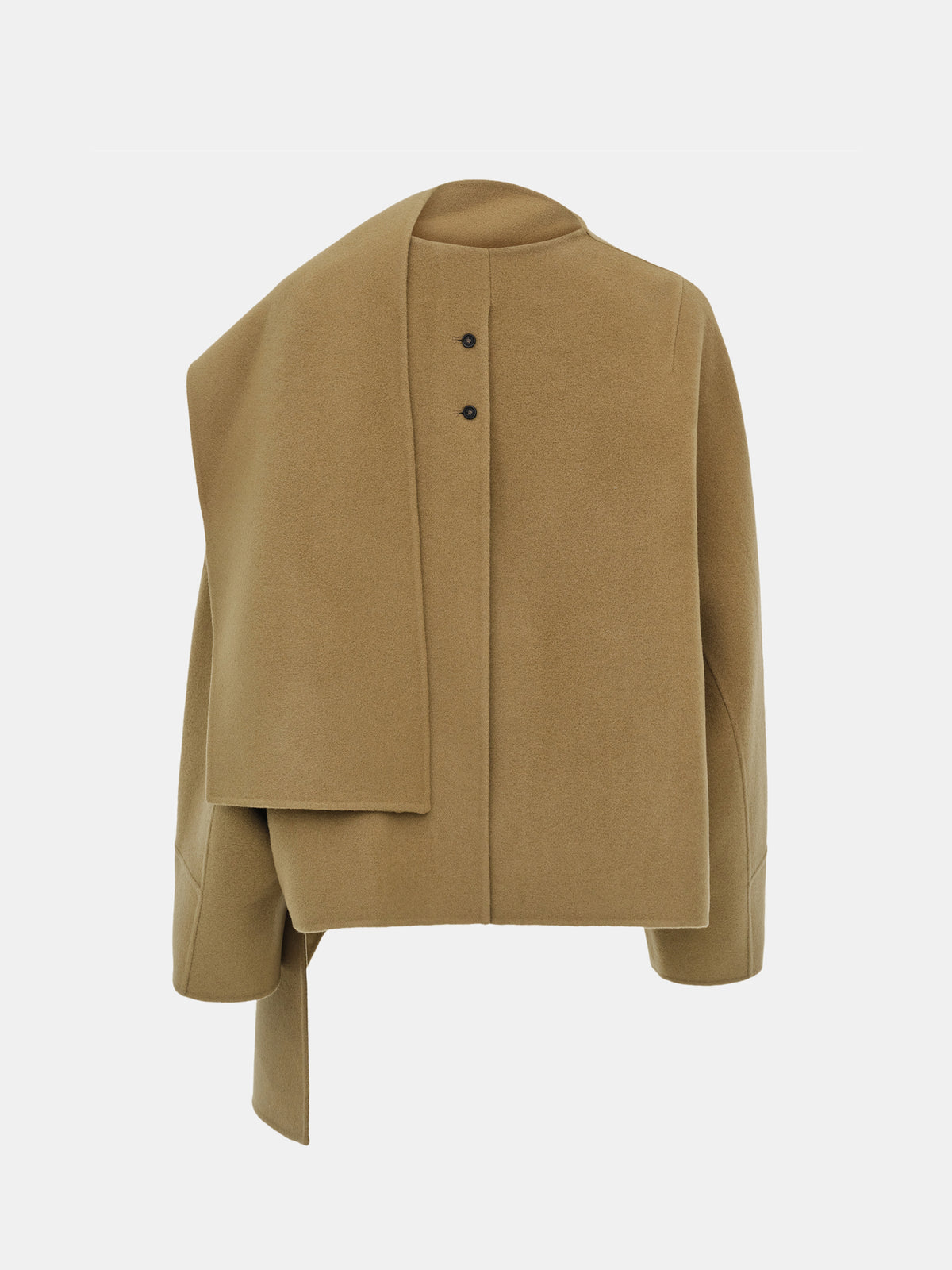 Nuage Scarf Coat, Tan