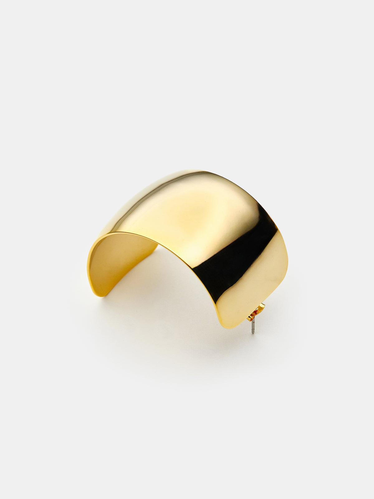 Crescent Hoop Earrings, Gold