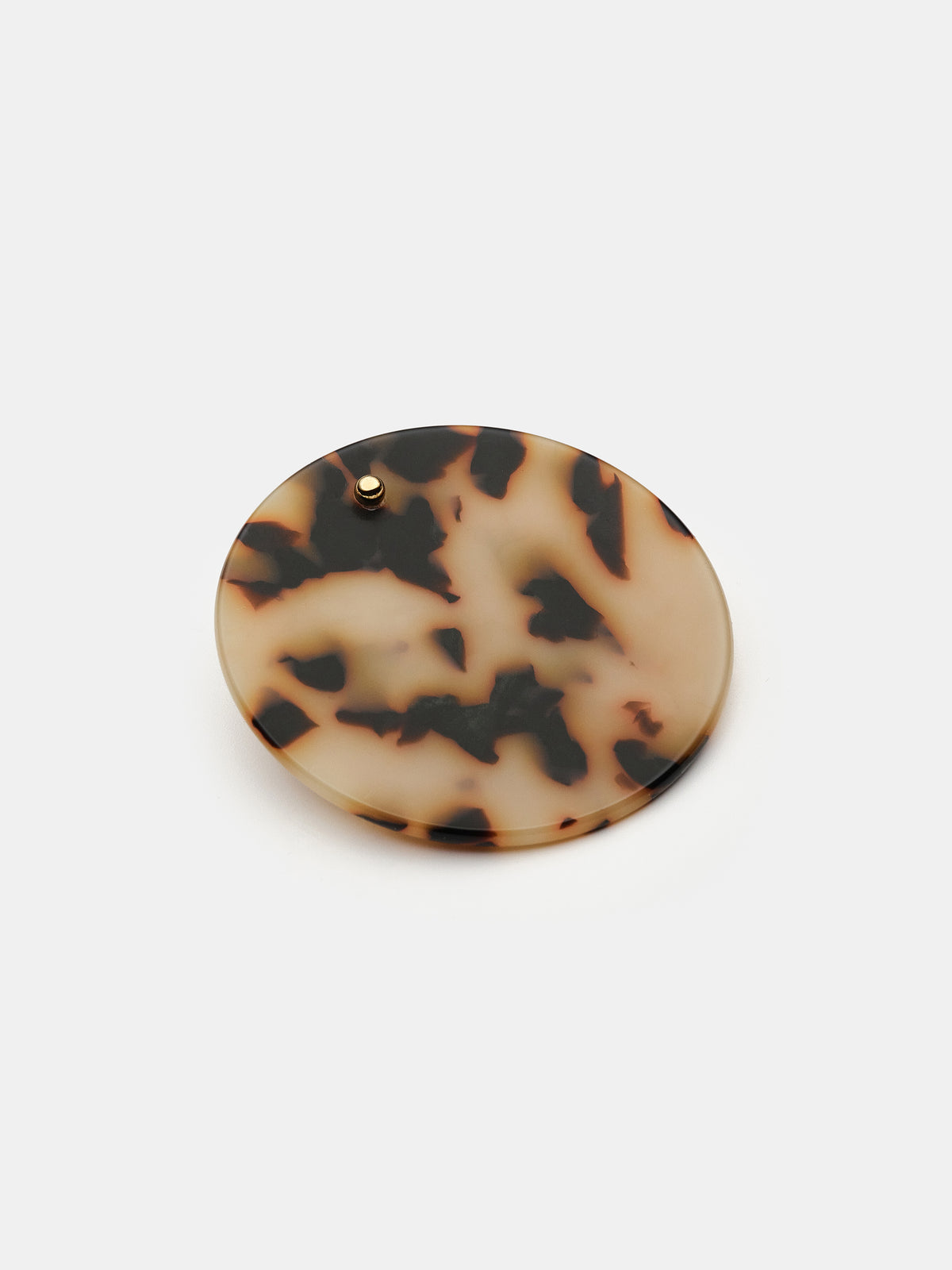 Tortoiseshell Stud Earrings, Brown