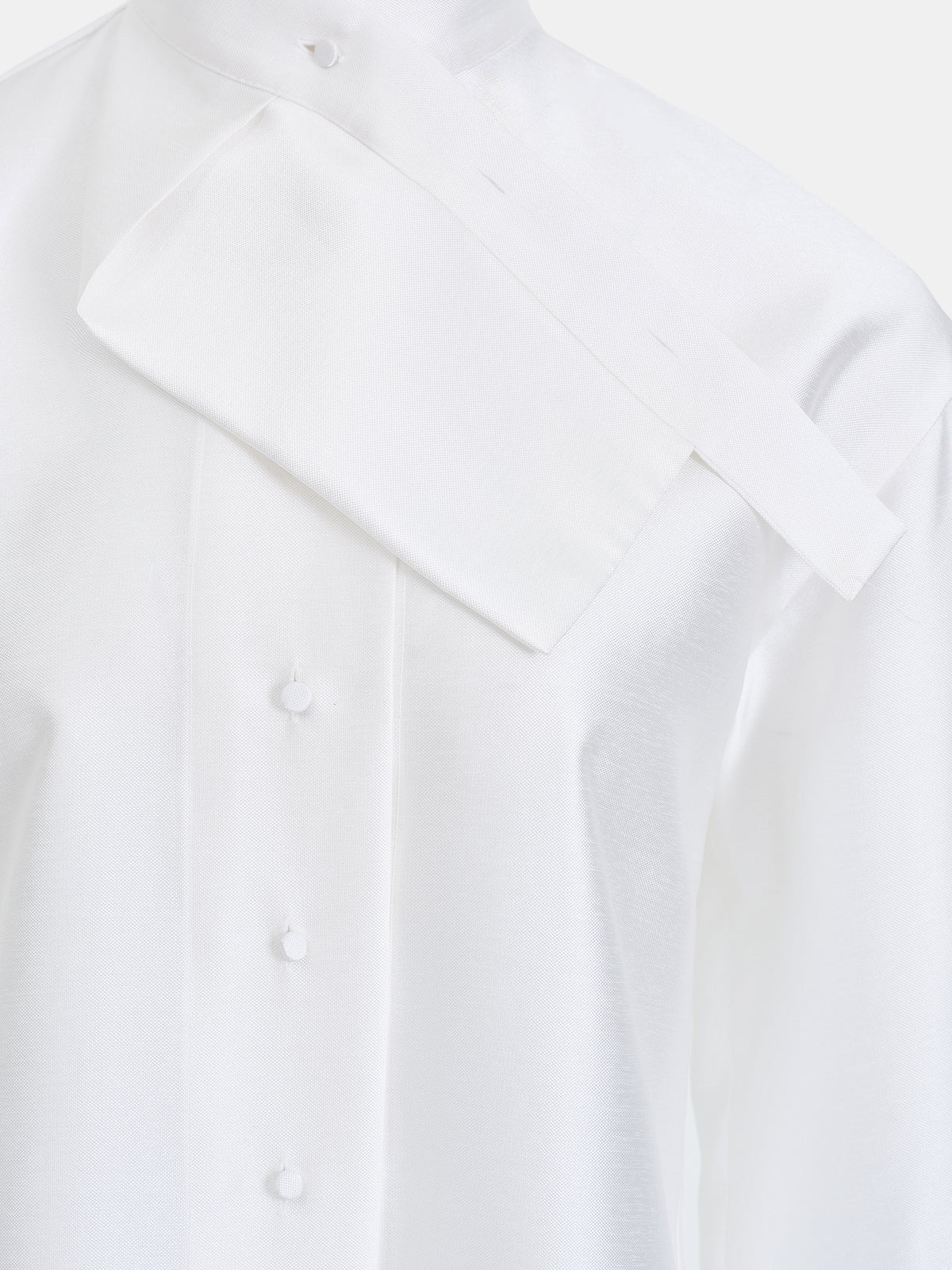 Detto Elongated Collar Shirt, White