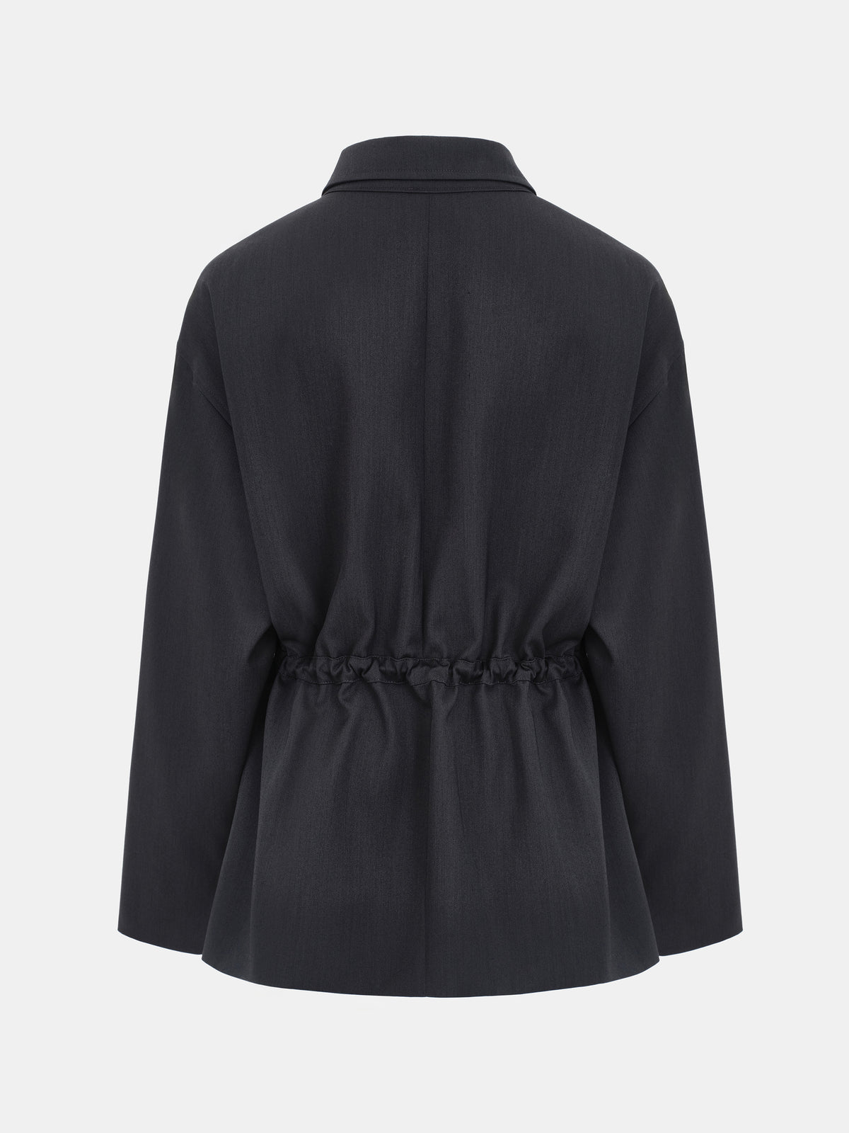 Adamo Satin-Effect Field Jacket, Charcoal