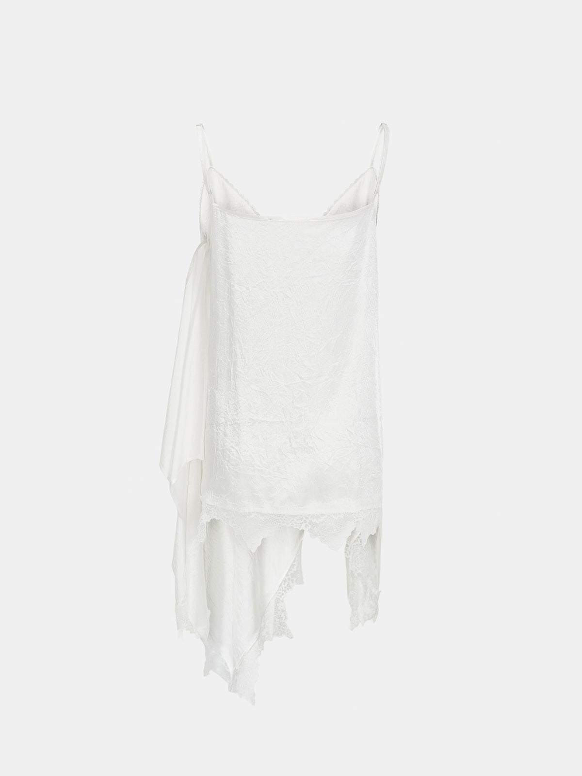 Sidi Lace-Trim Handkerchief Top, Ivory