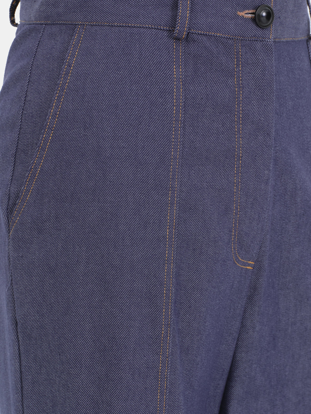Giacca Long Straight Trousers, Deep Blue