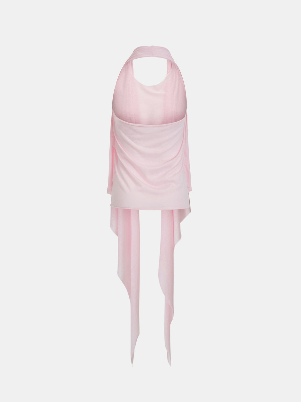Mahon Scarf-Panel Tank Top, Pink