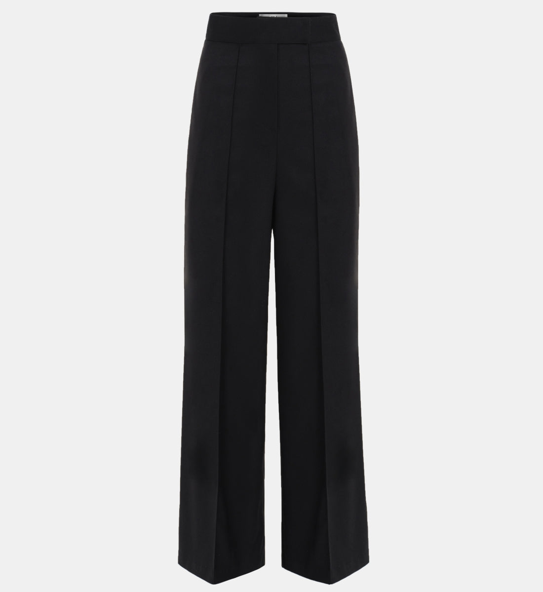 Selvan High Waist Creased Trousers, Black