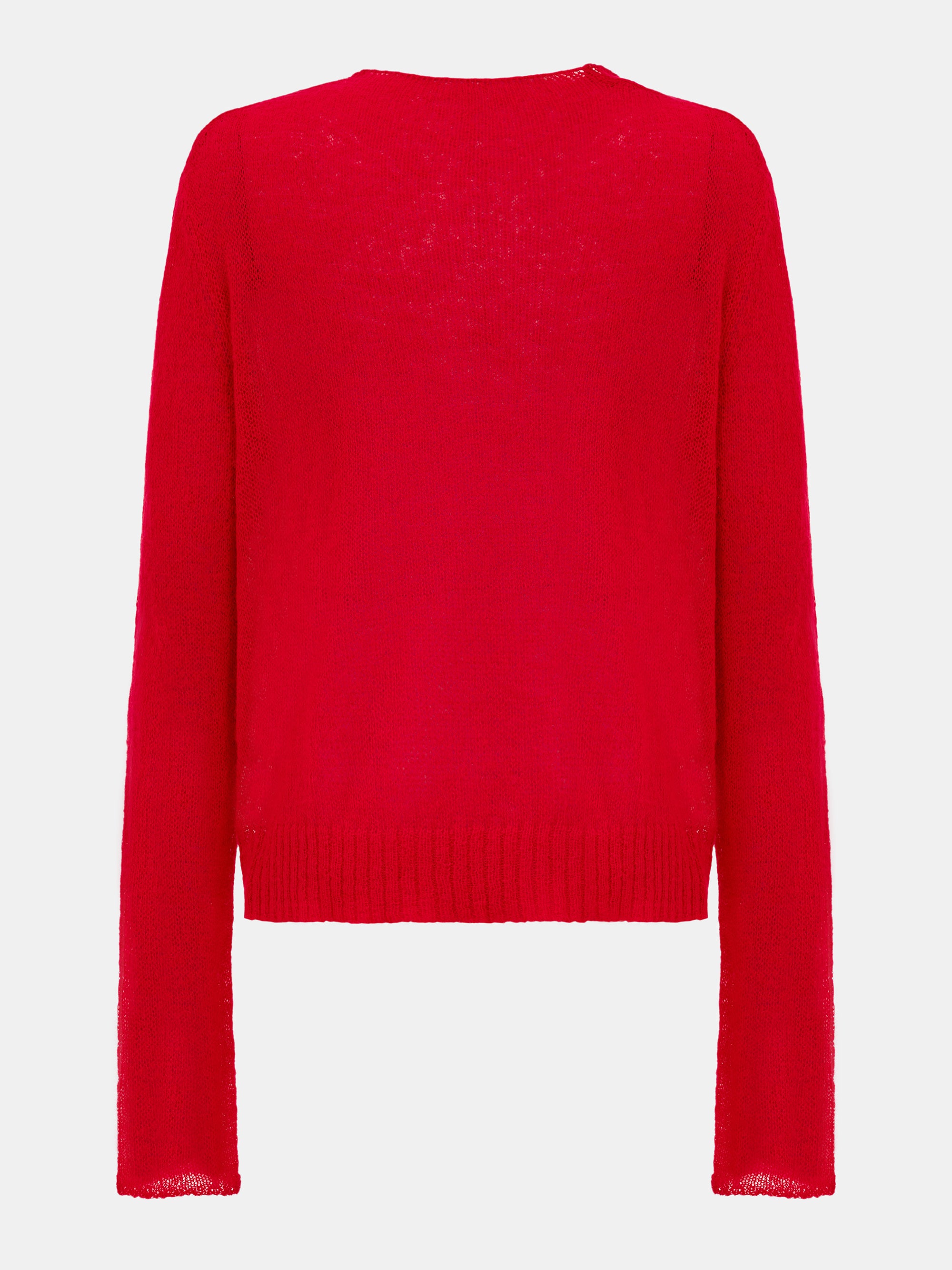 Cowl-Neck Jumper, Red