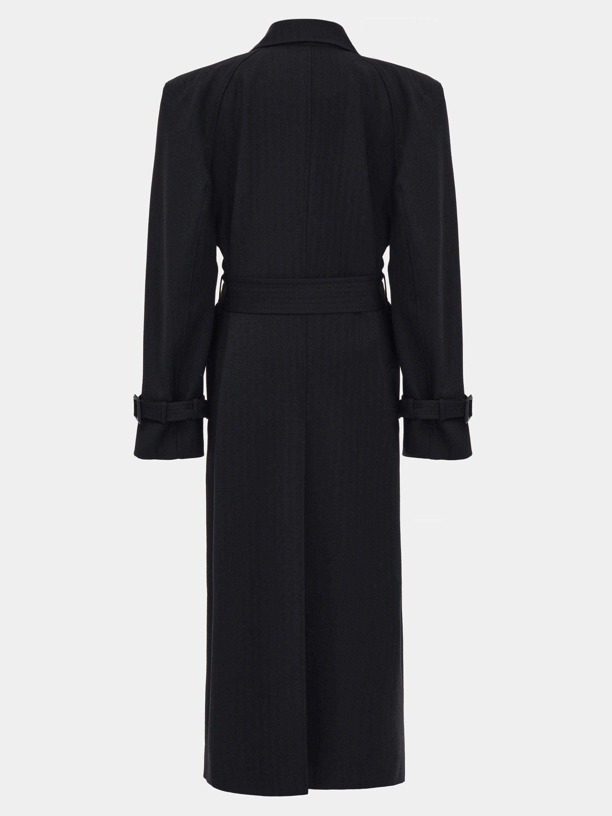 Padded Overcoat, Black