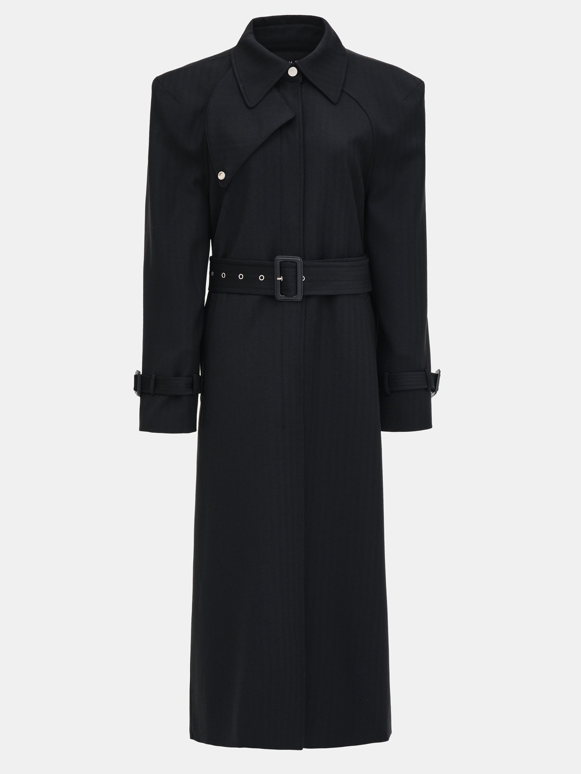 Padded Overcoat, Black
