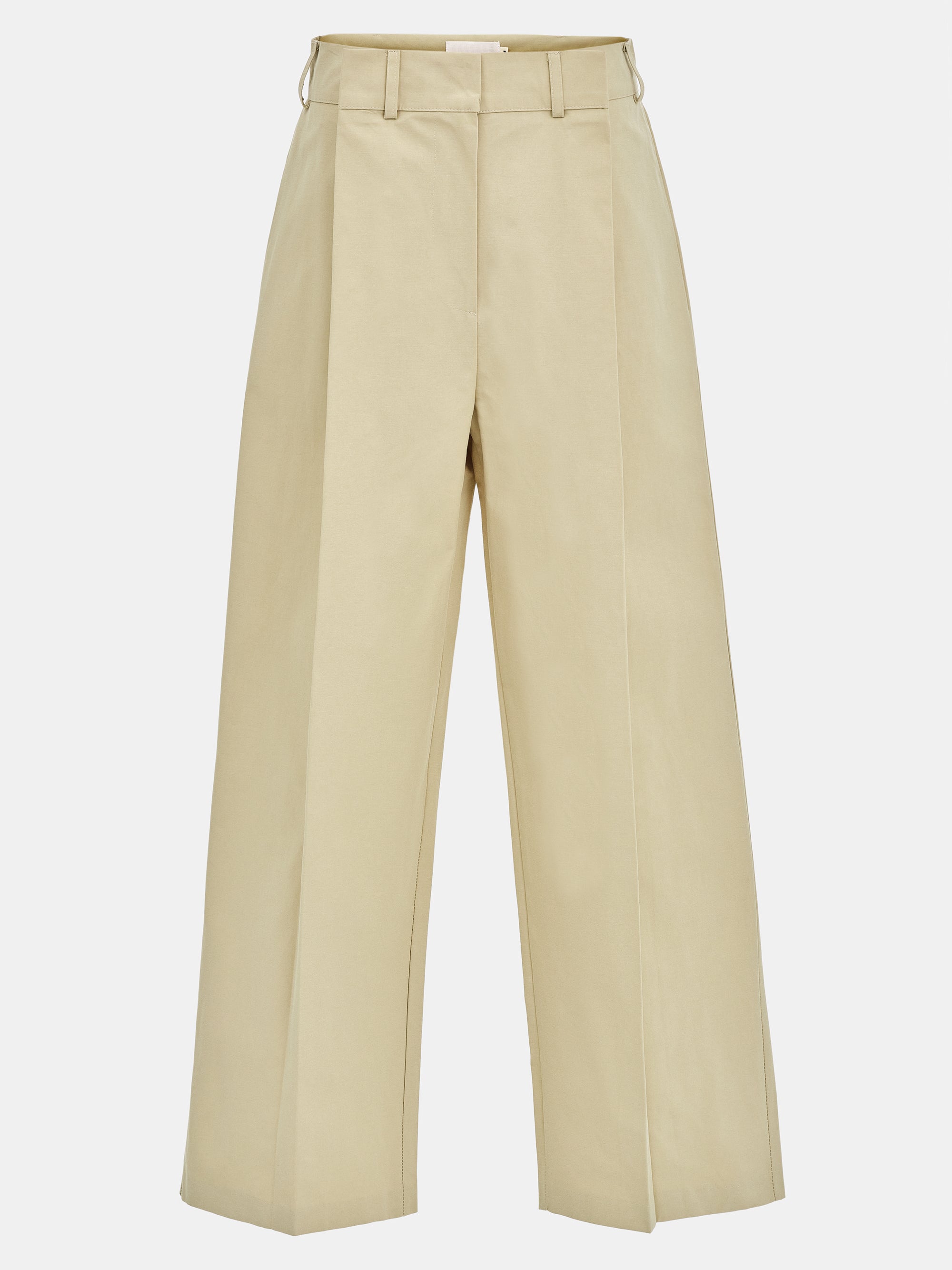 Relaxed Pleated Chinos, Beige