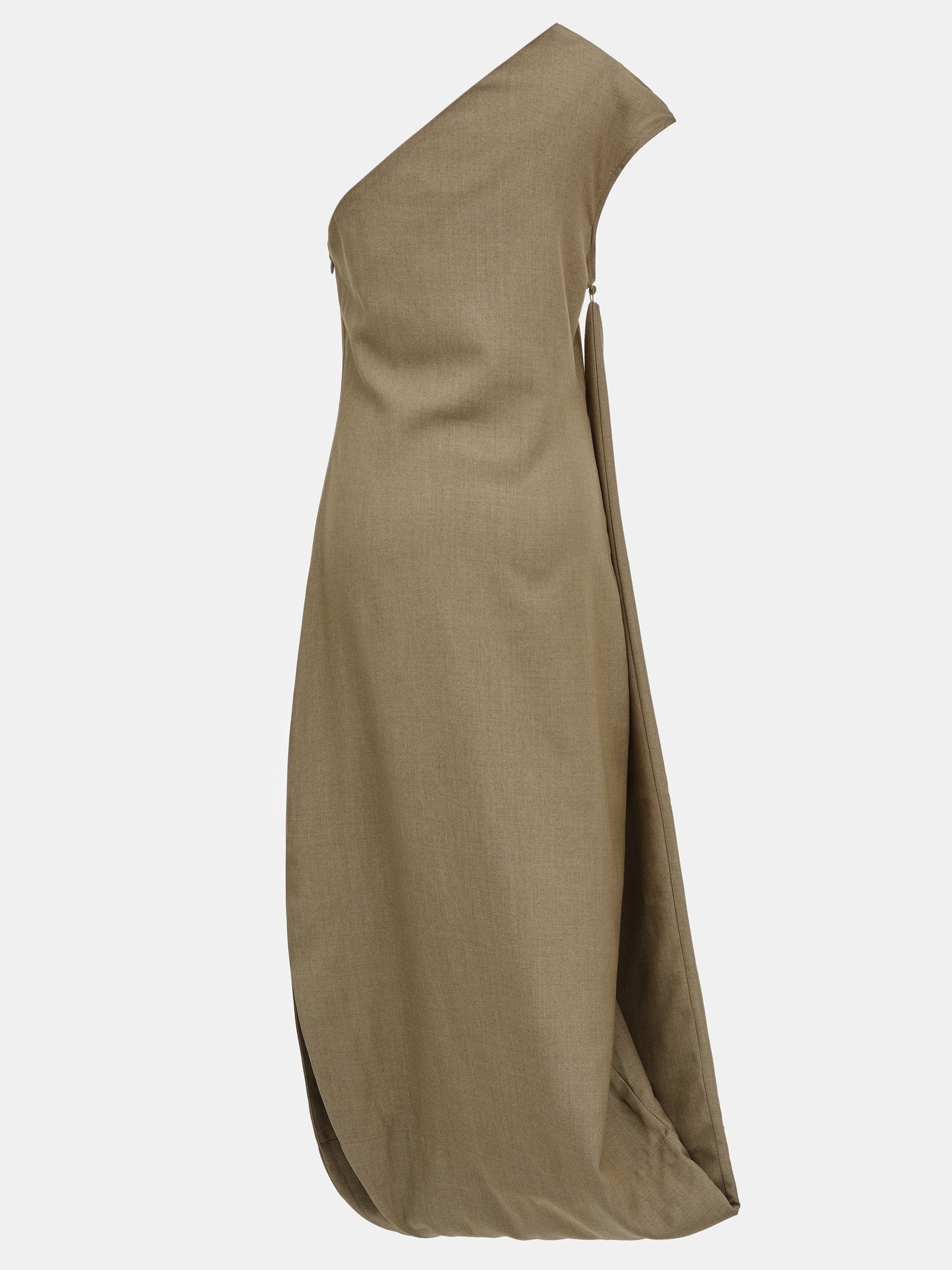 Asymmetric Dress, Beige