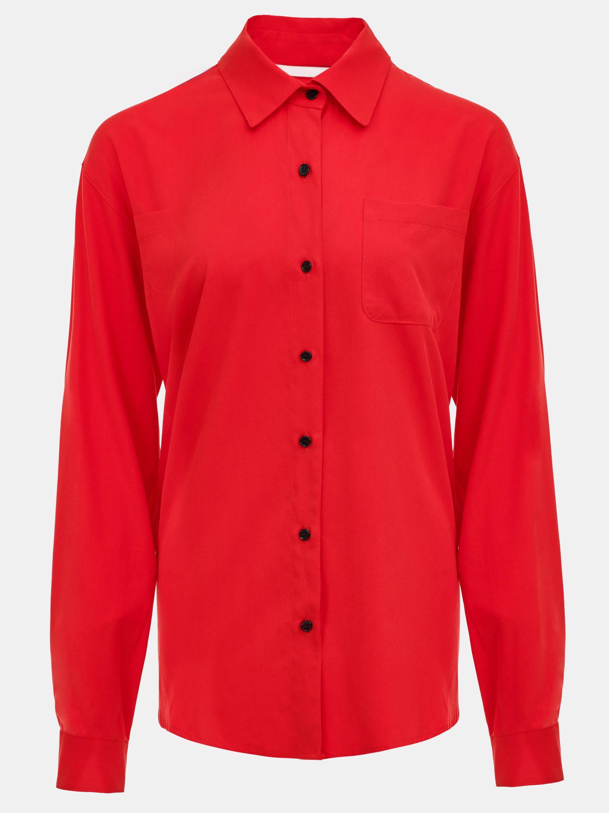 Tencel Button Down Shirt, Red