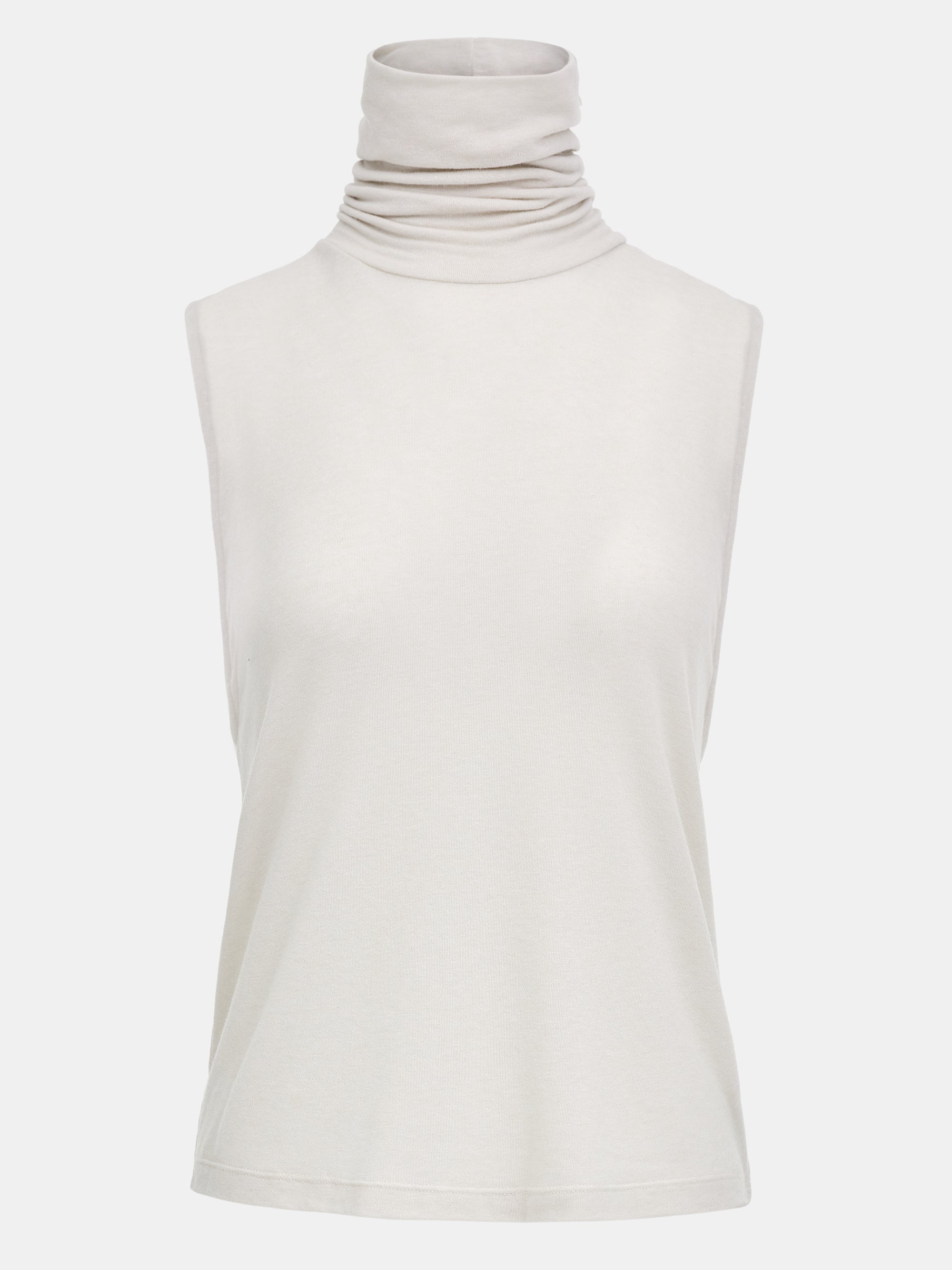 Twist Back Roll Neck Top, Ivory