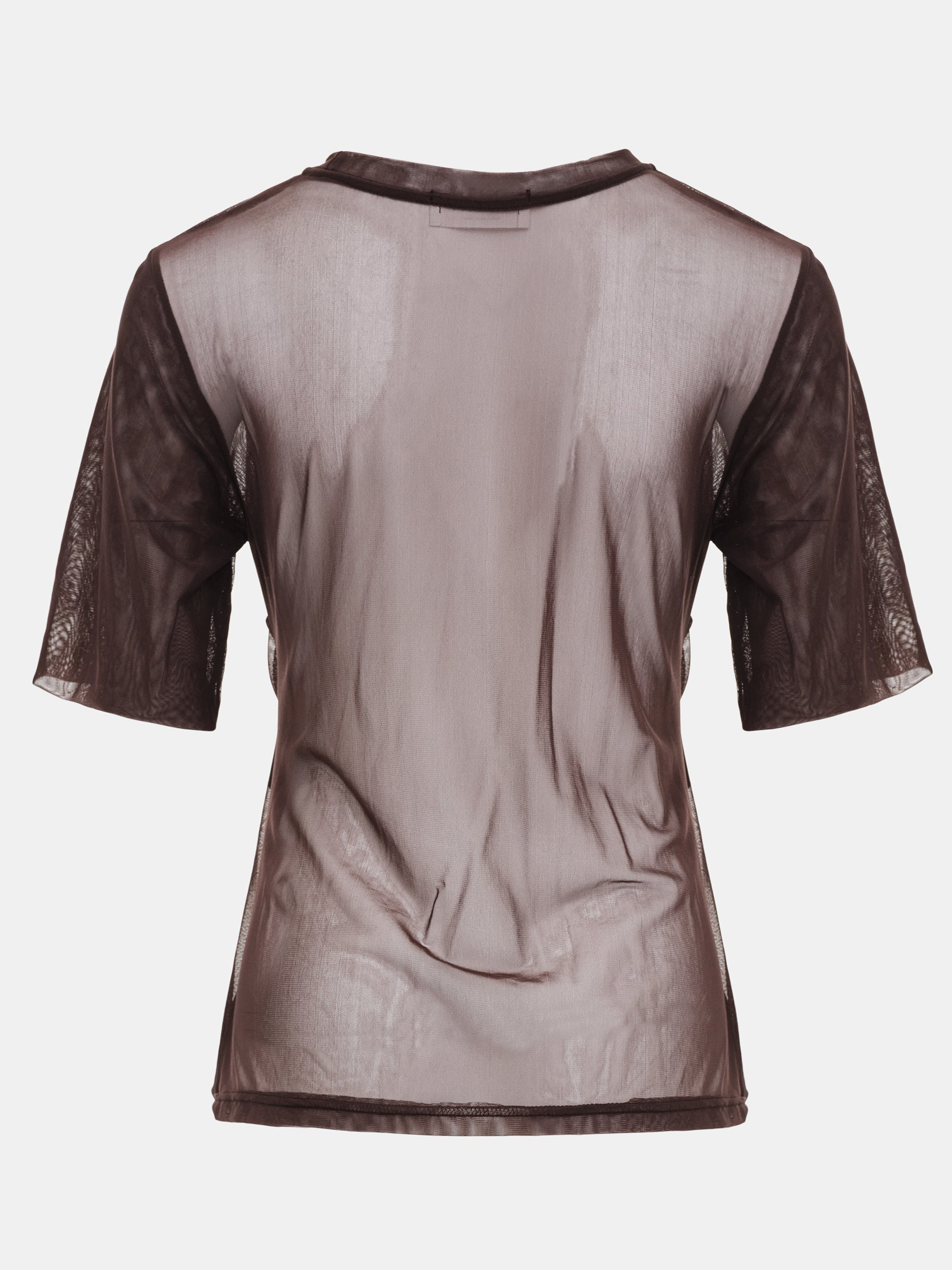 Draped T-Shirt, Burgundy