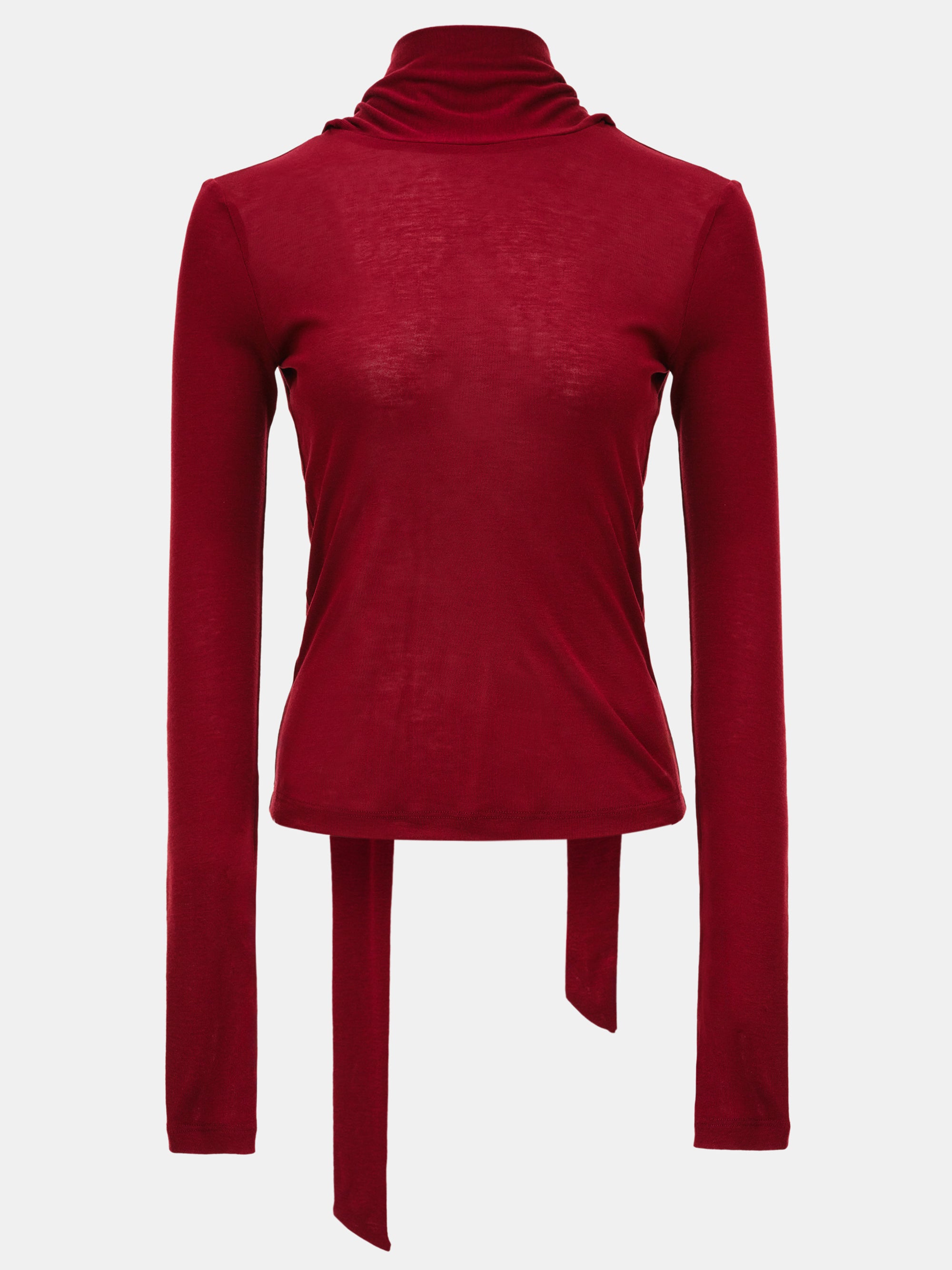 Tencel-Blend Tie Tee, Wine