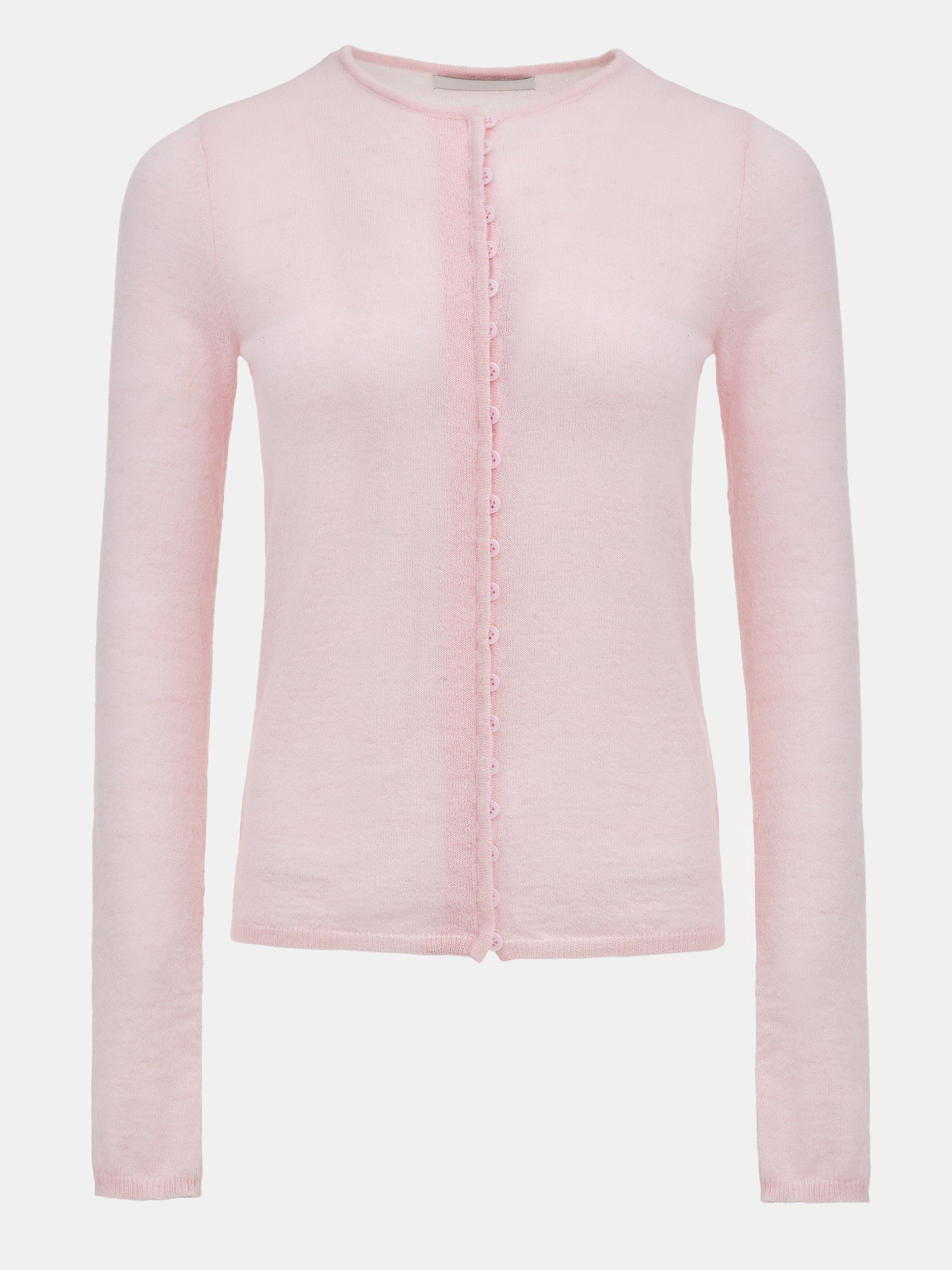 Buttoned Knit Top, Pink