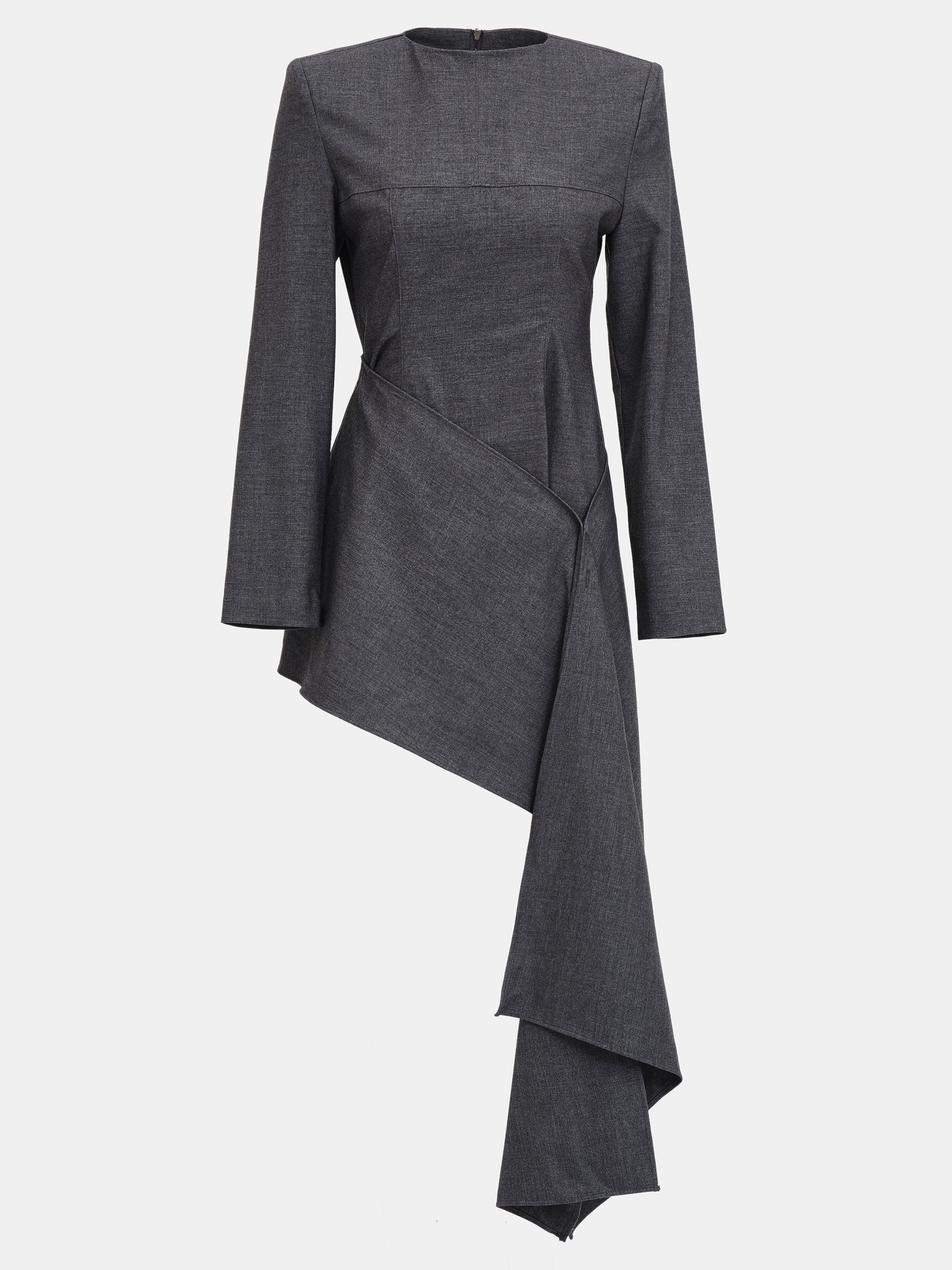 Asymmetric Panel Top, Charcoal