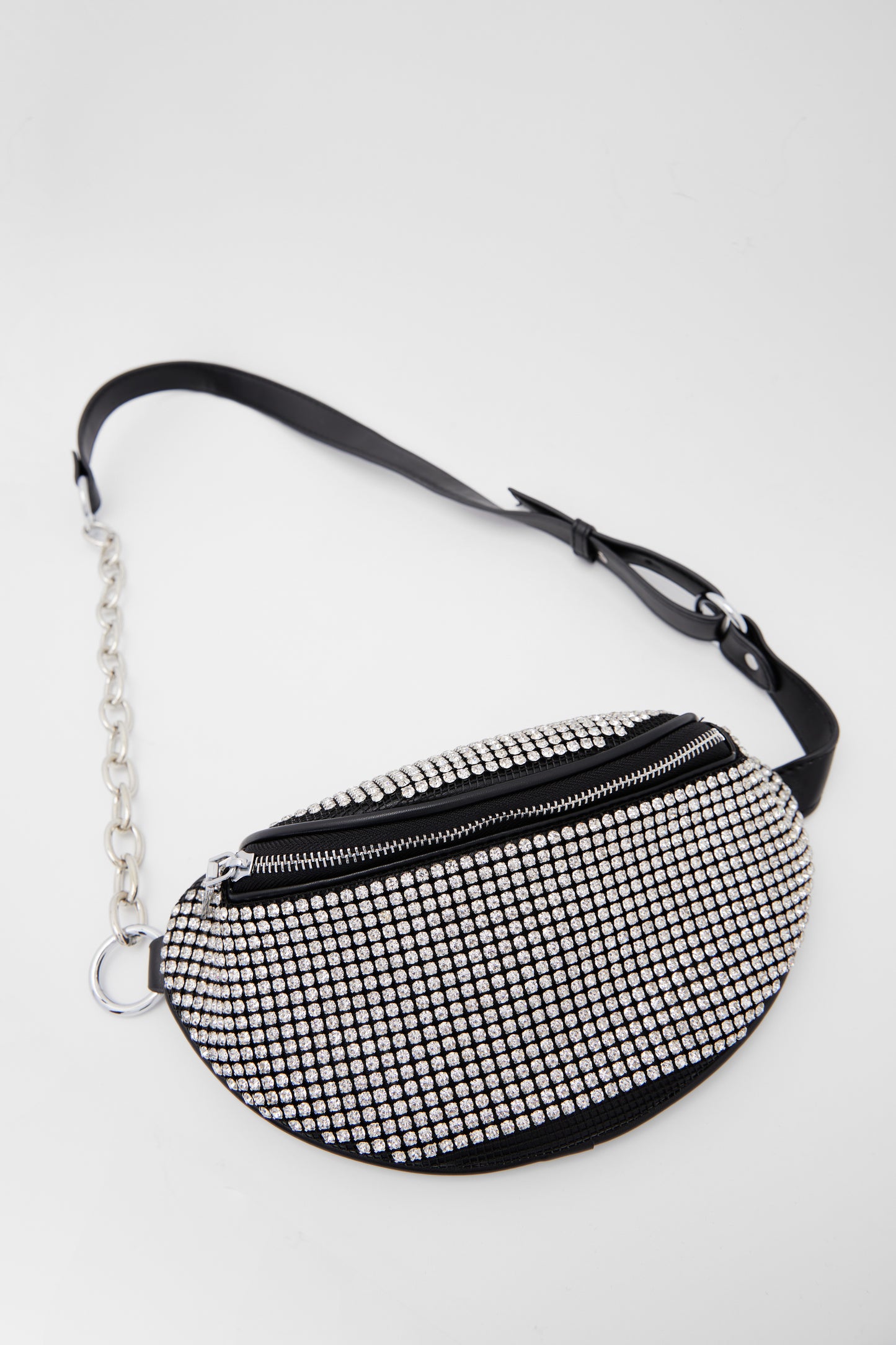 Beaded Belt Bag, Black