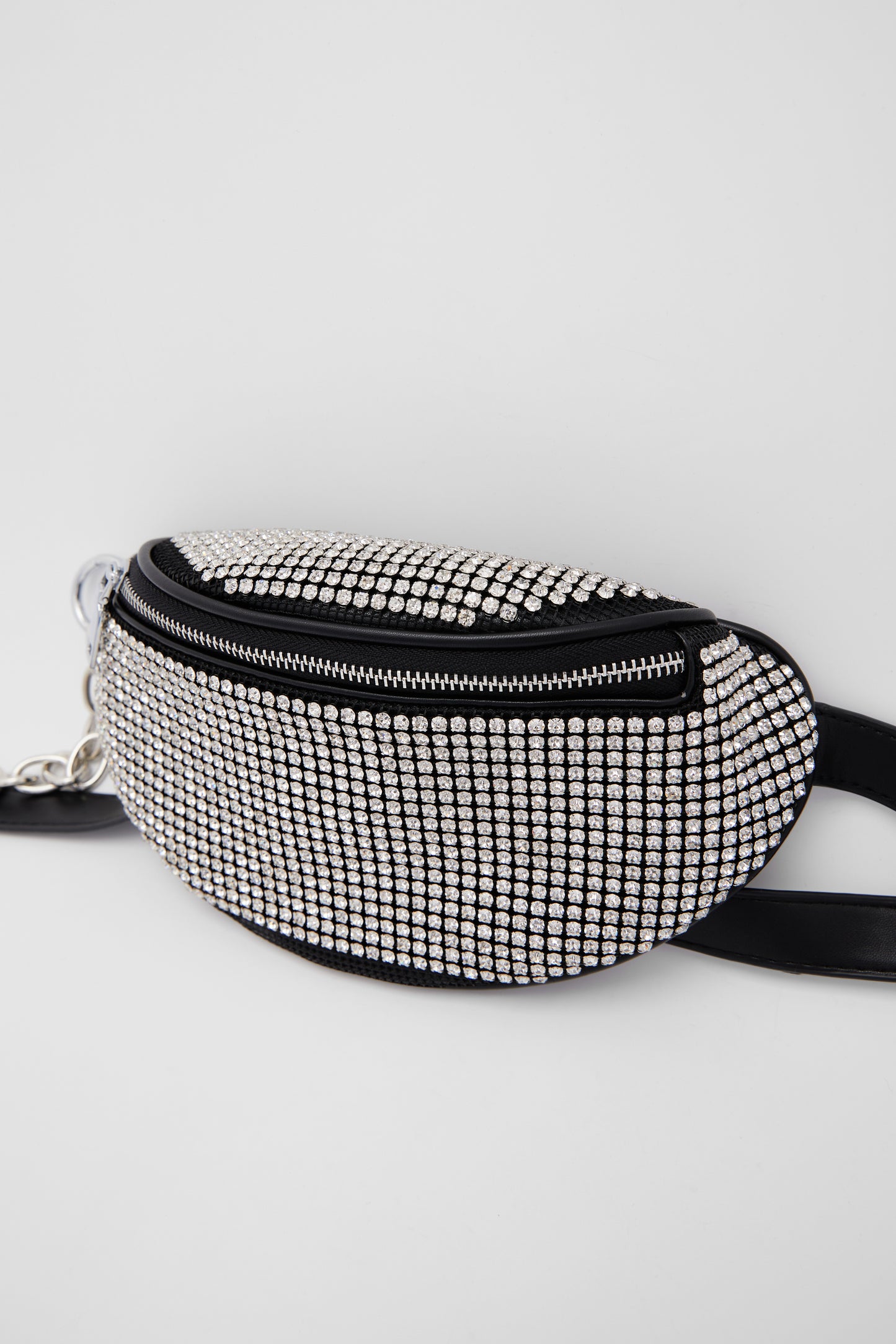 Beaded Belt Bag, Black