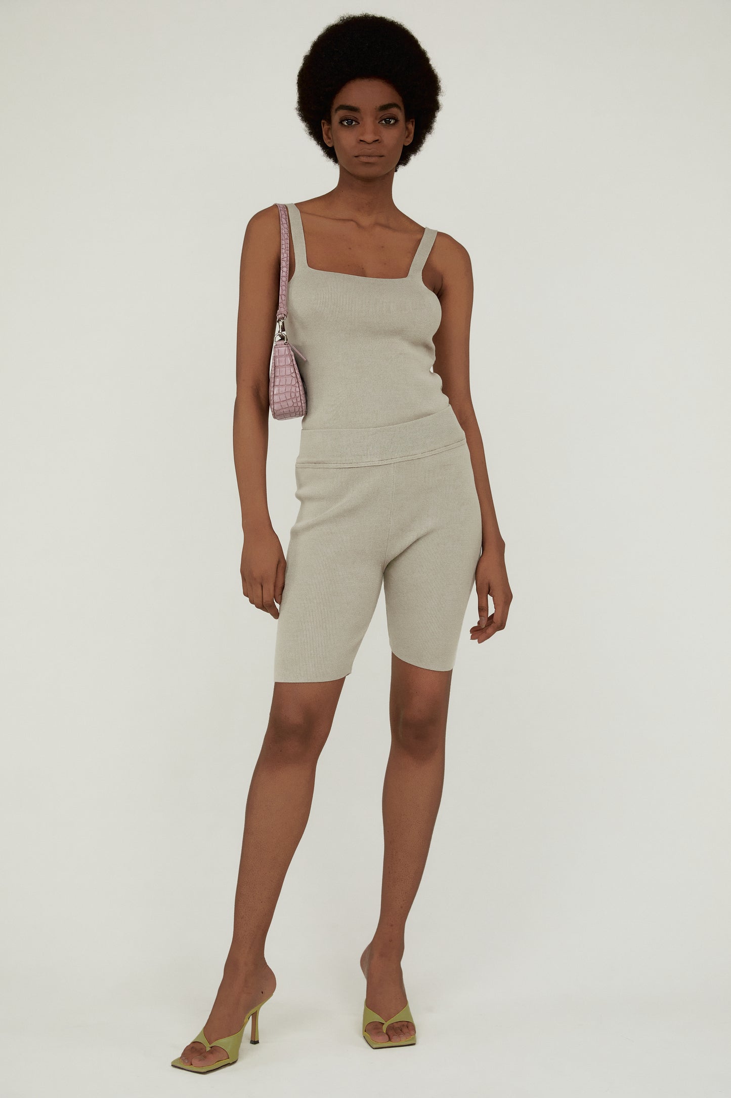 Knitted Shorts, Sesame Beige