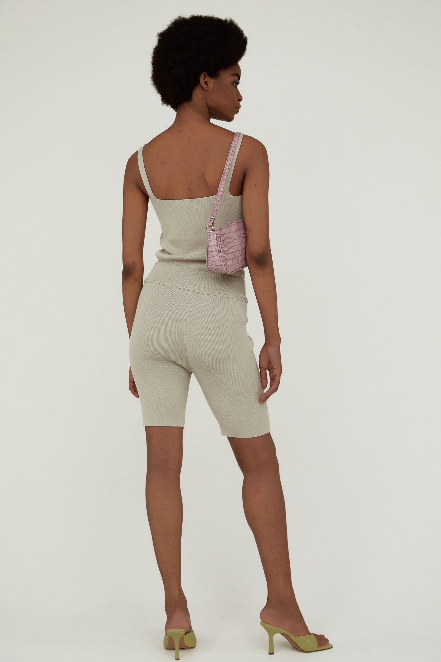Knitted Shorts, Sesame Beige
