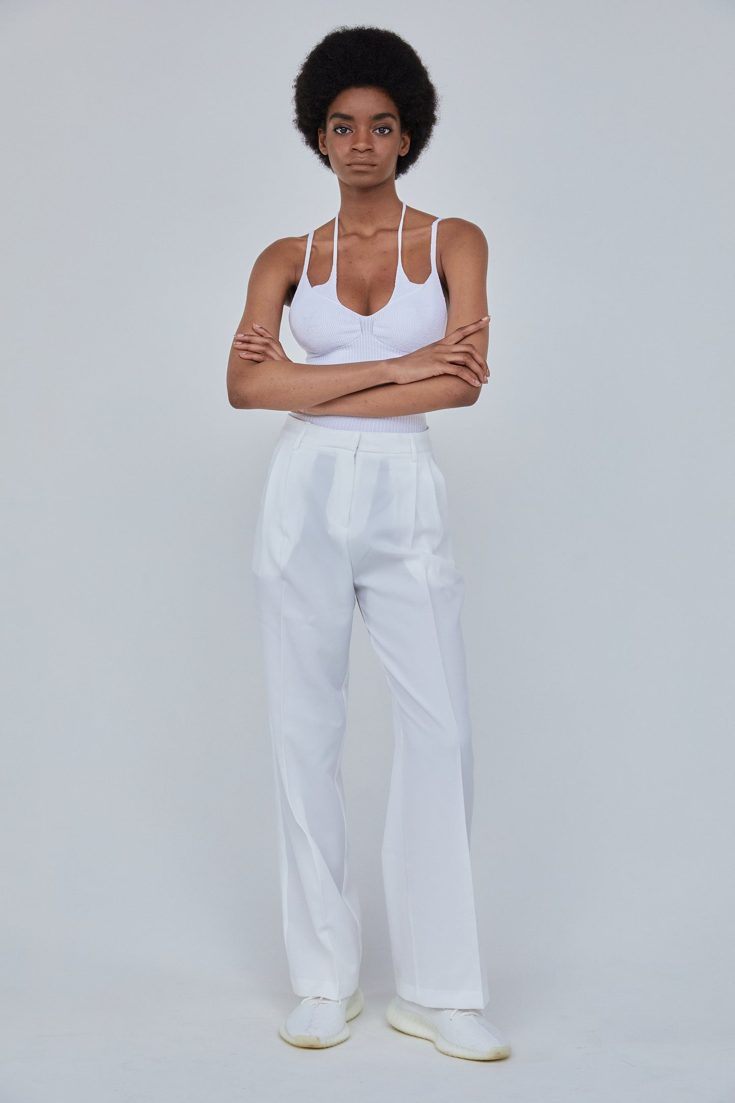Low Waist Suit Pants, Off White