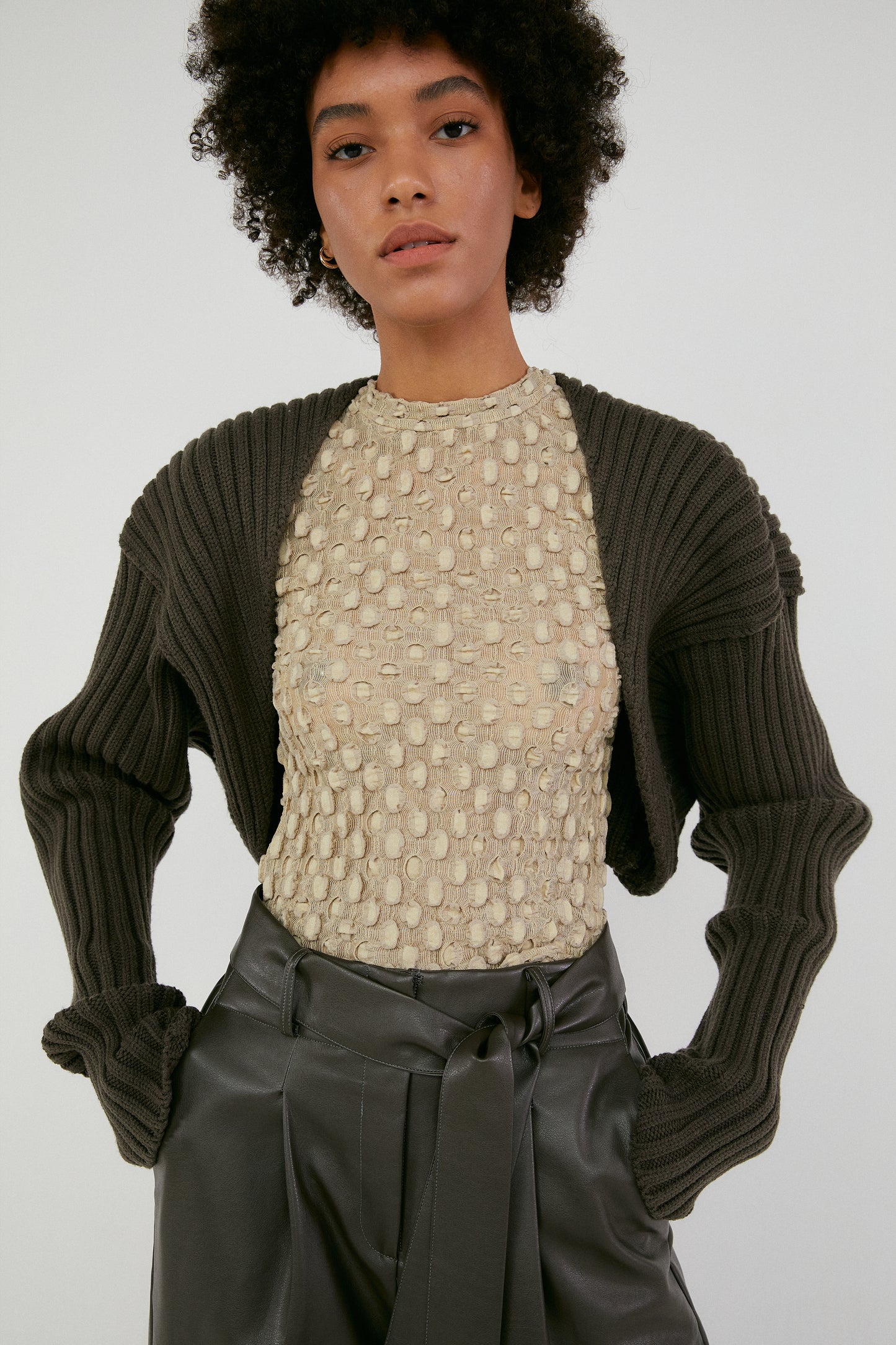 Sweater Sleeve, Dark Khaki