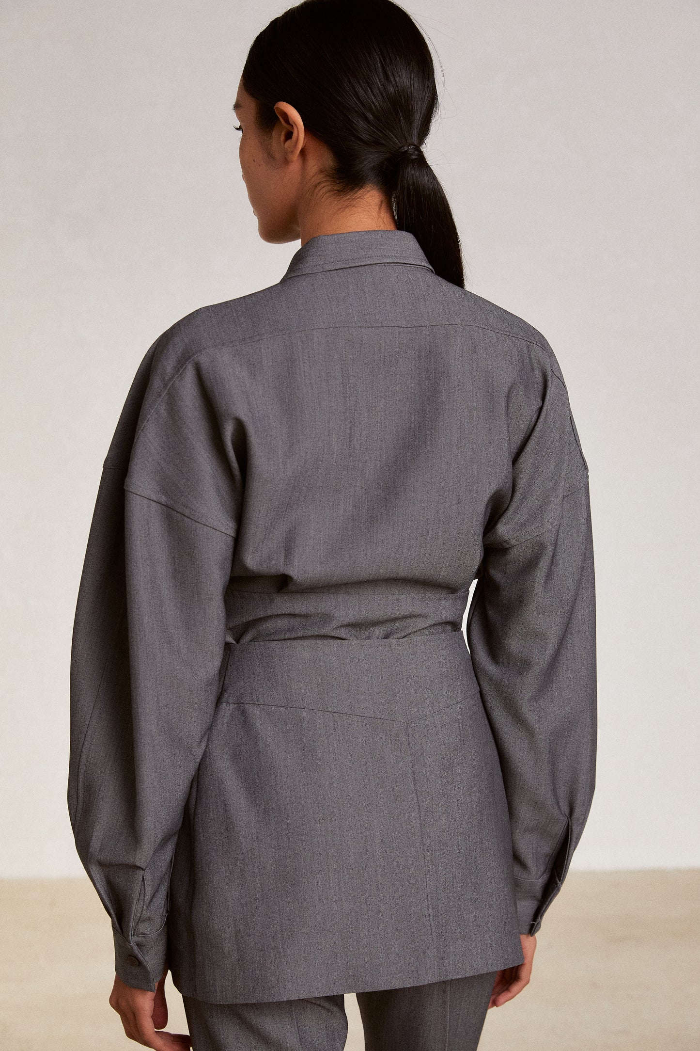 Raised Seam Blaze Shirt, Ash Grey