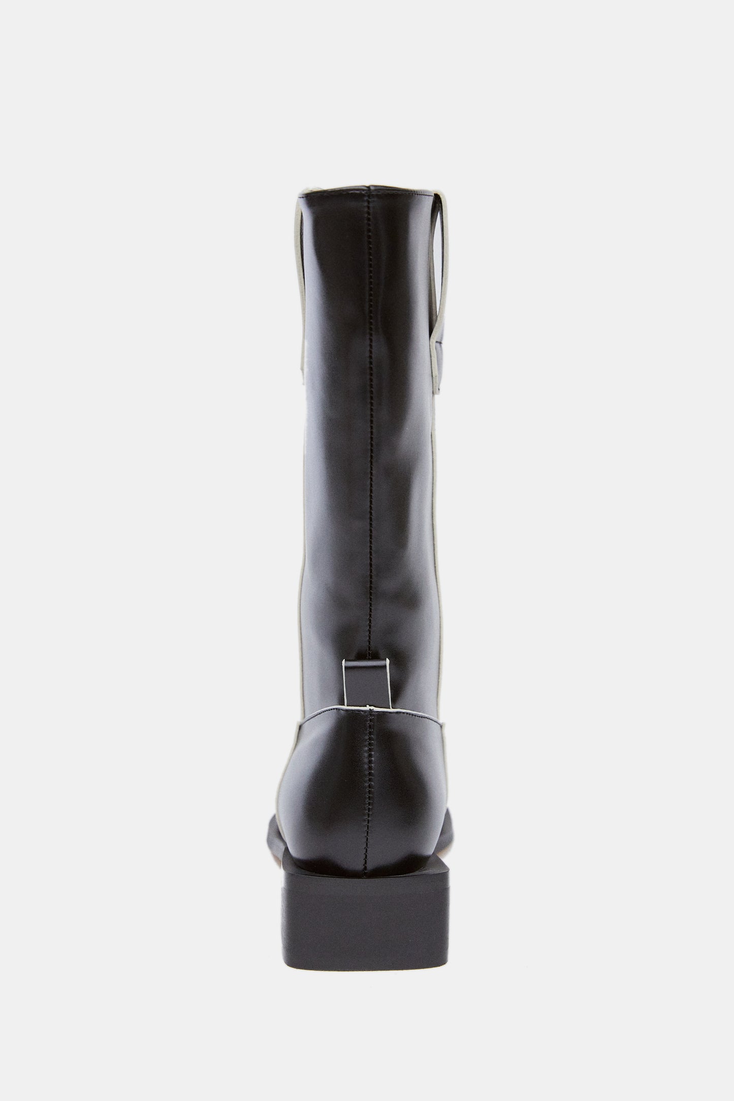 Contrast Stitch Oxford Boots, Black
