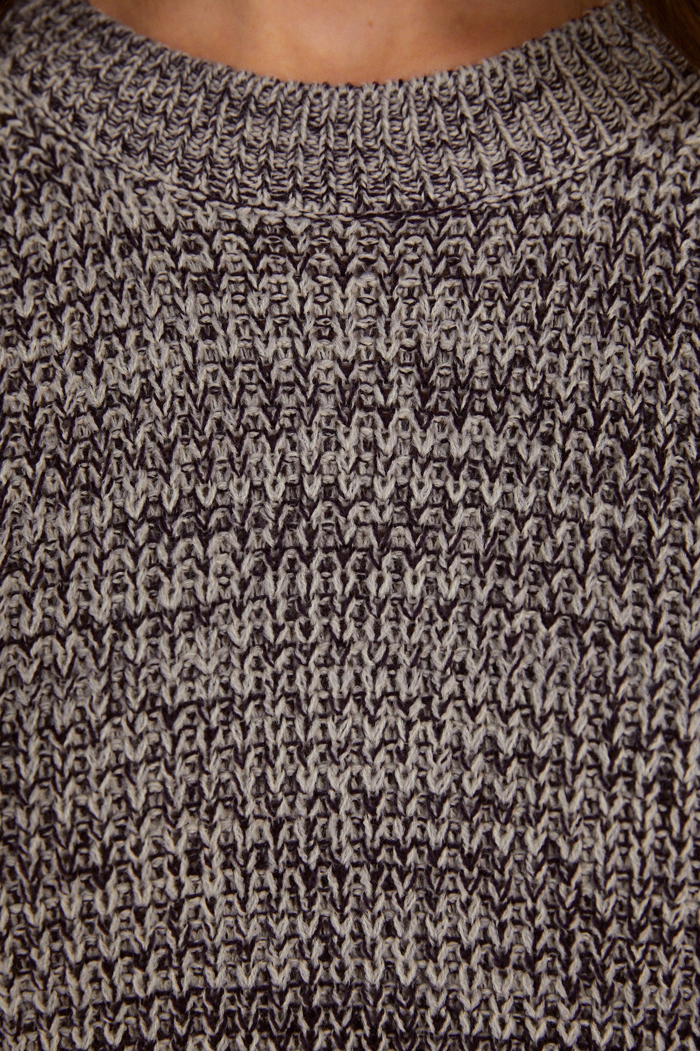 Chunky Textured Open Knit Maxi Dress, Dark Purple