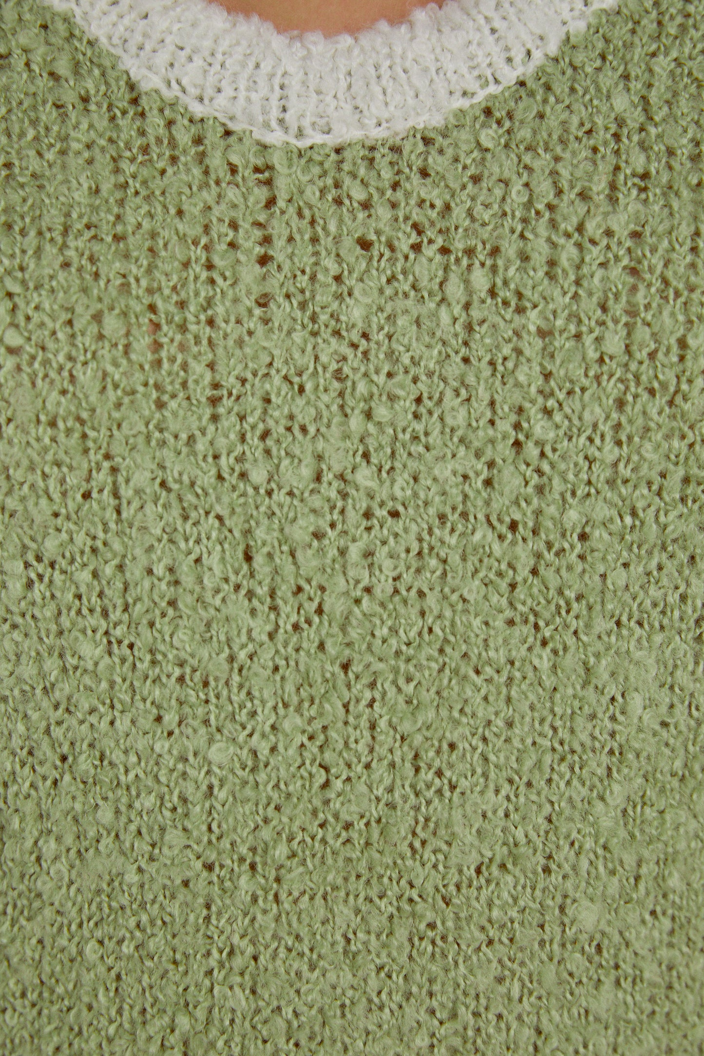 Boucle Knit Dress, Sage Green