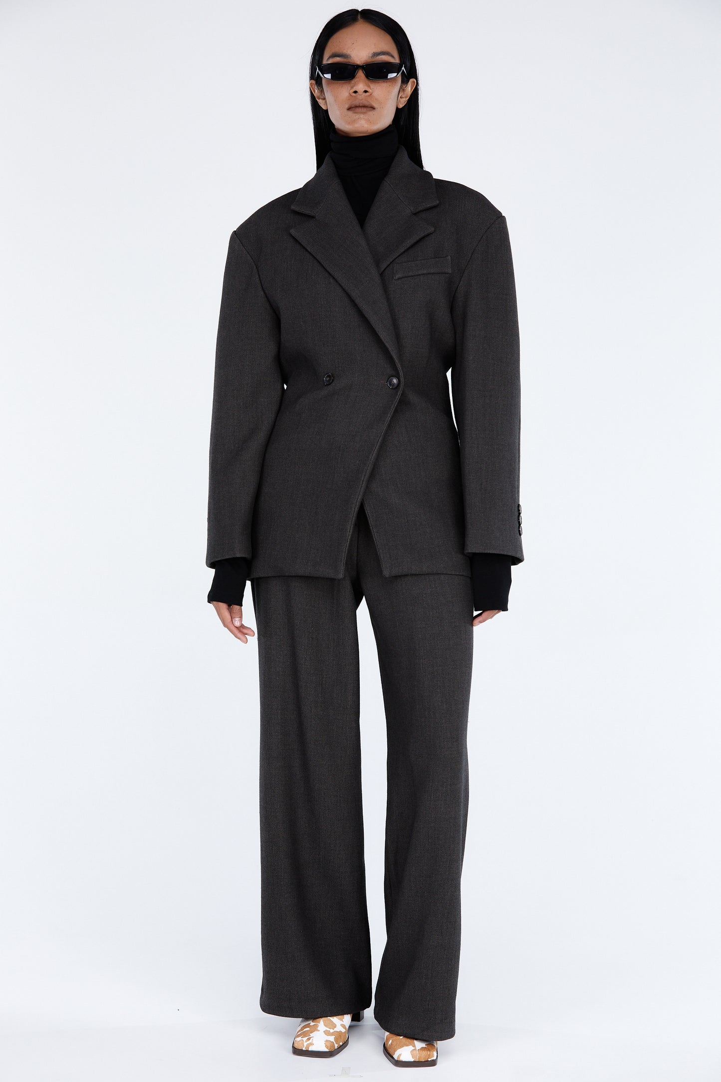 Suit Trousers, Charcoal Grey