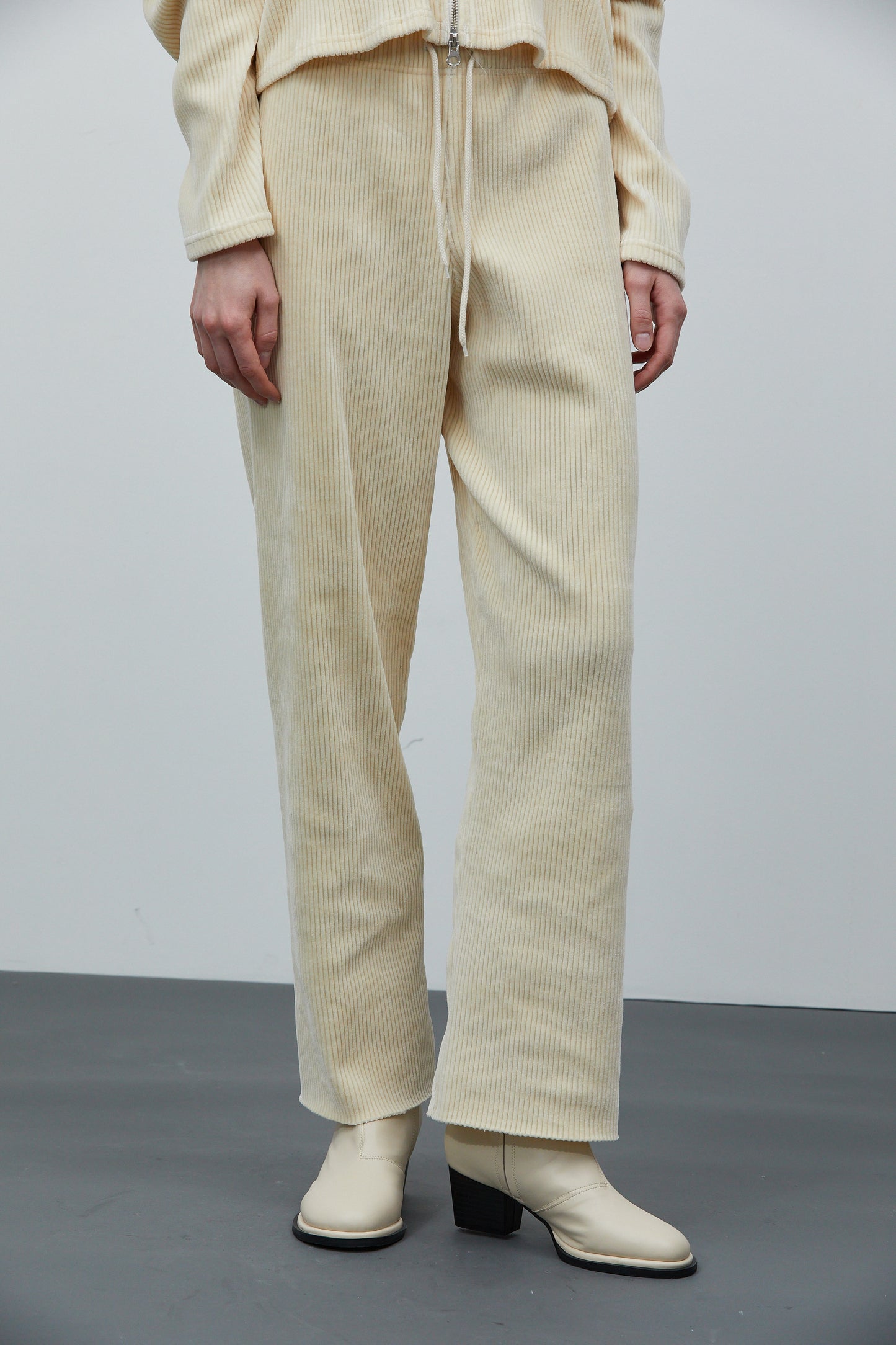 Corduroy Sweatpants, Ivory