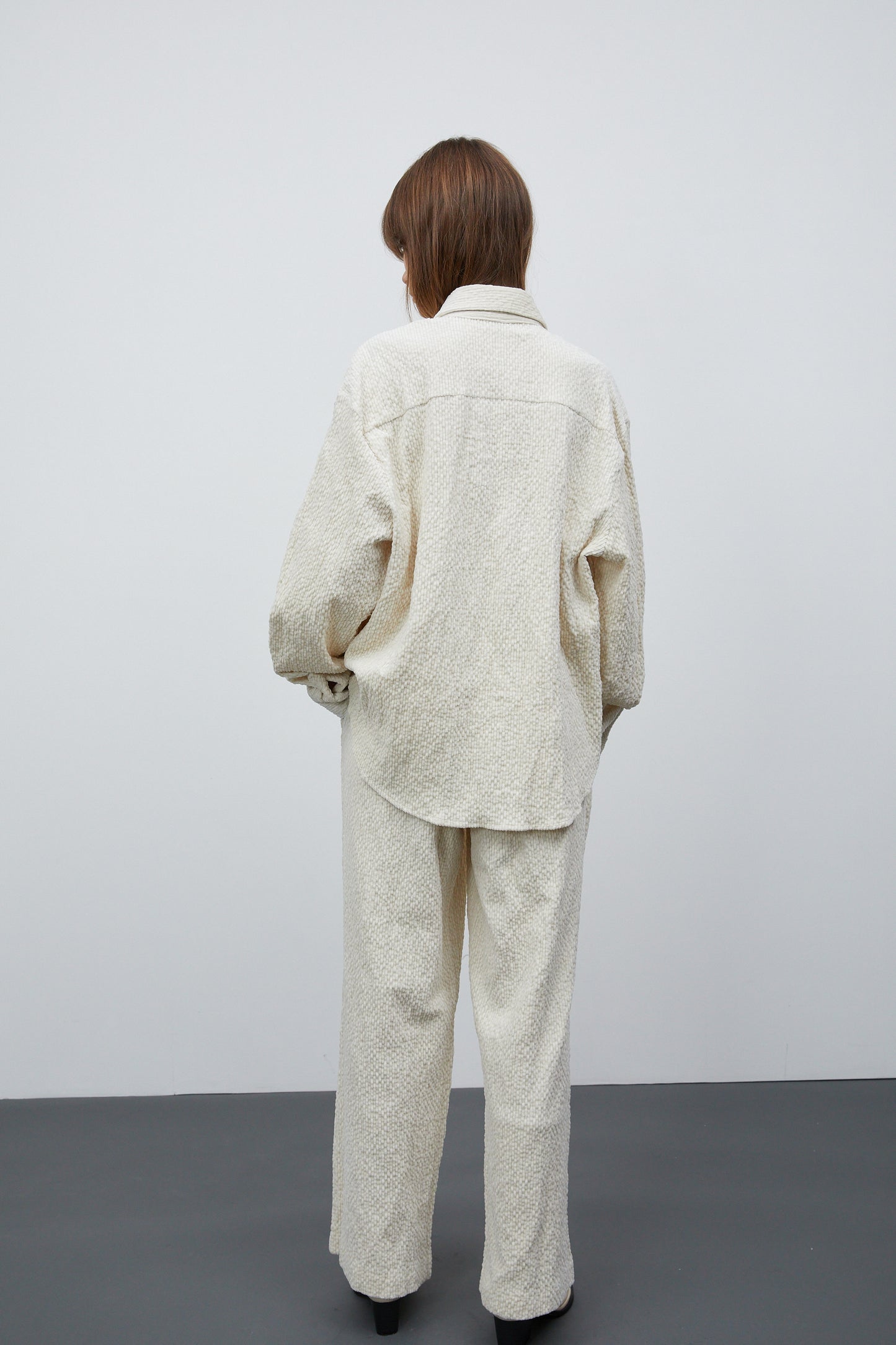 Wave Corduroy Shirt, Ivory