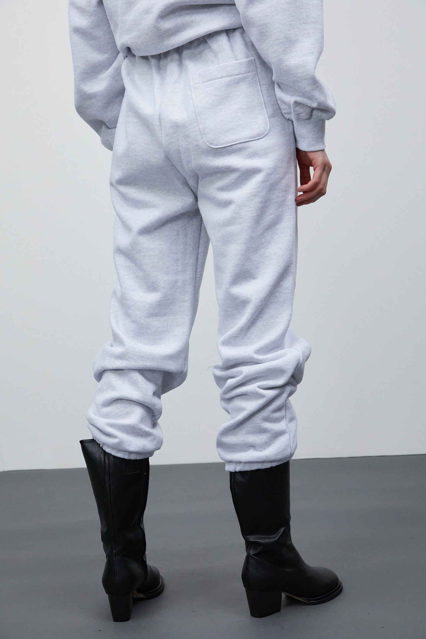 Parisienne Jogger Pants, Melange Grey