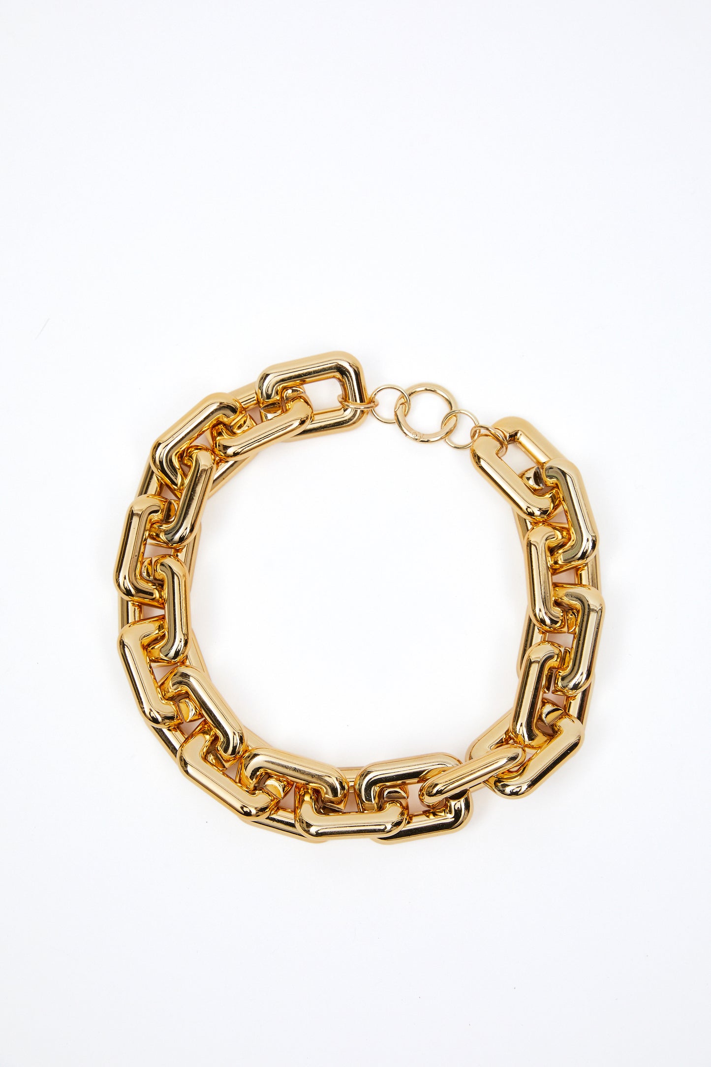 Oversized Link Chain Necklace, Gold