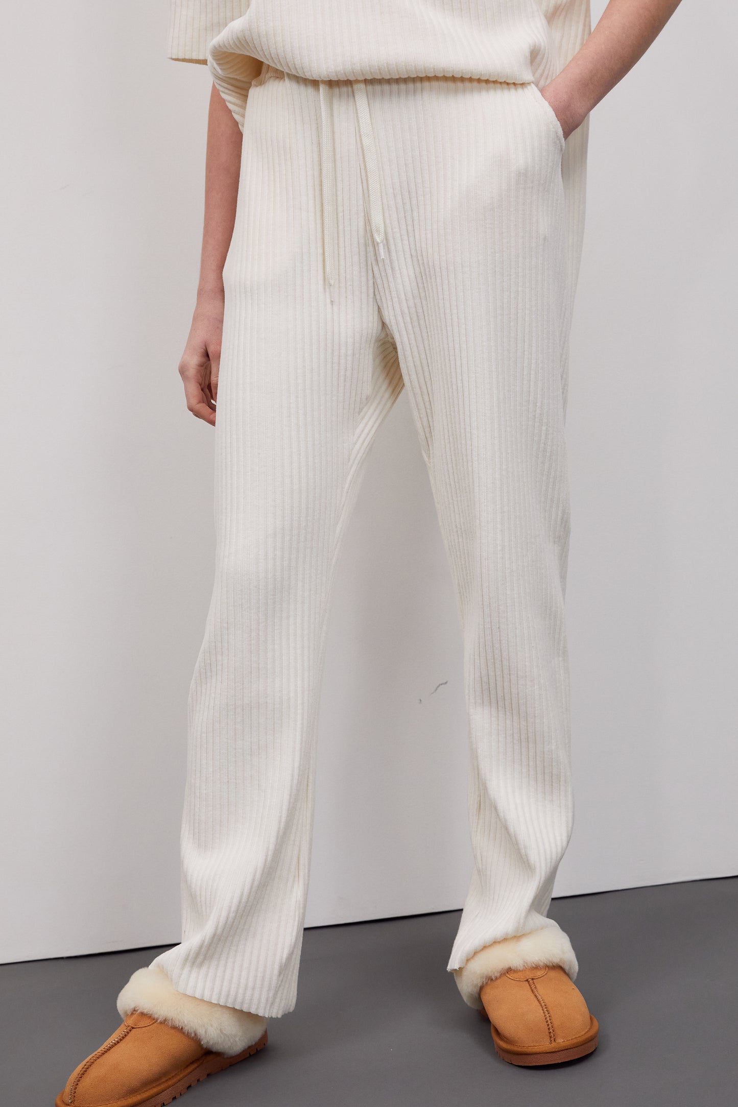 Corduroy Lounge Pants, Ivory
