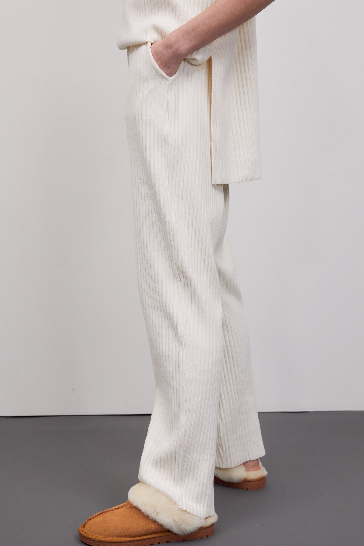 Corduroy Lounge Pants, Ivory