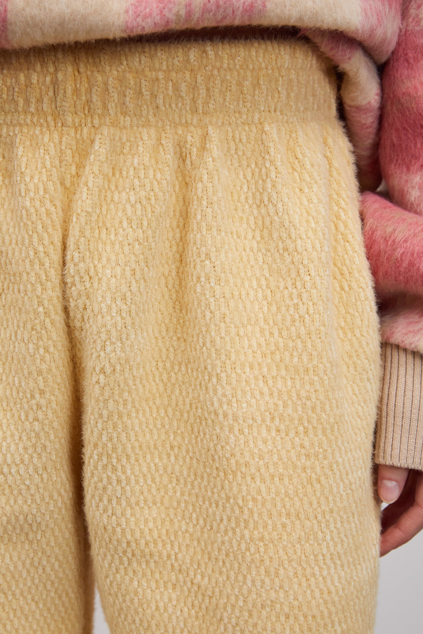 Soft Brushed Knit Joggers, Banana