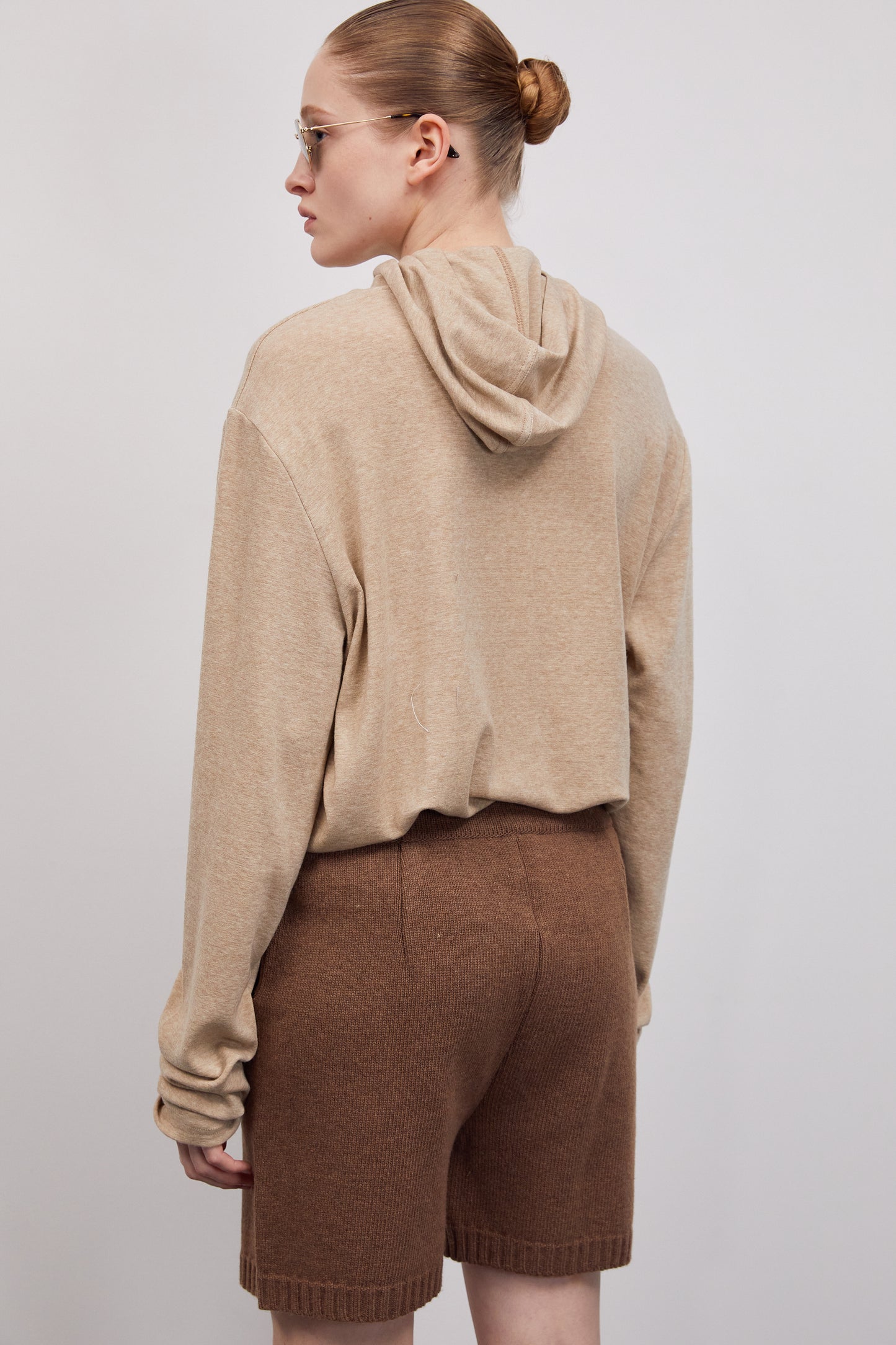 Ultra Soft Tencel Blend Wool Knit, Taupe