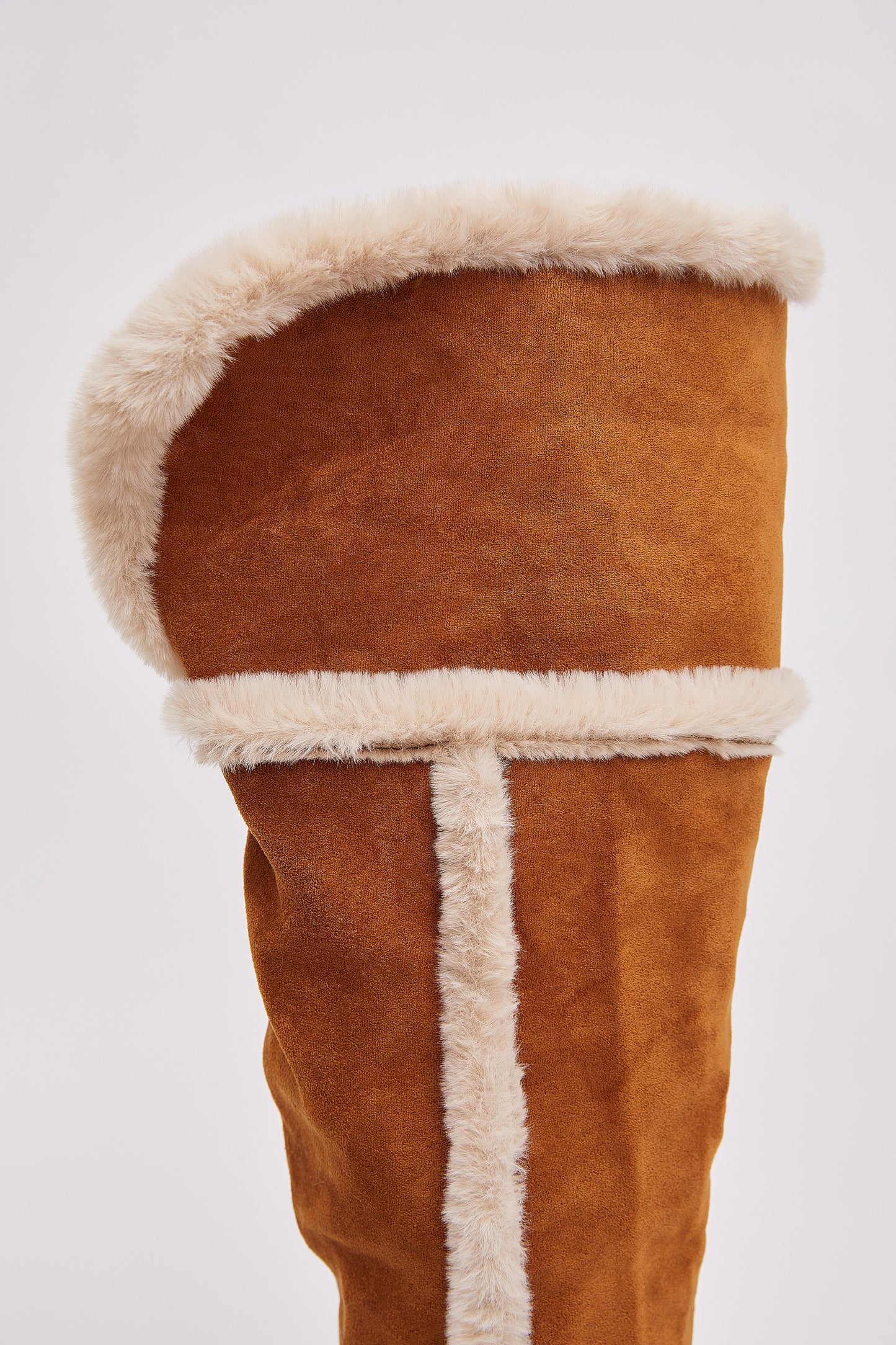 Shearling Knee Boots, Brown