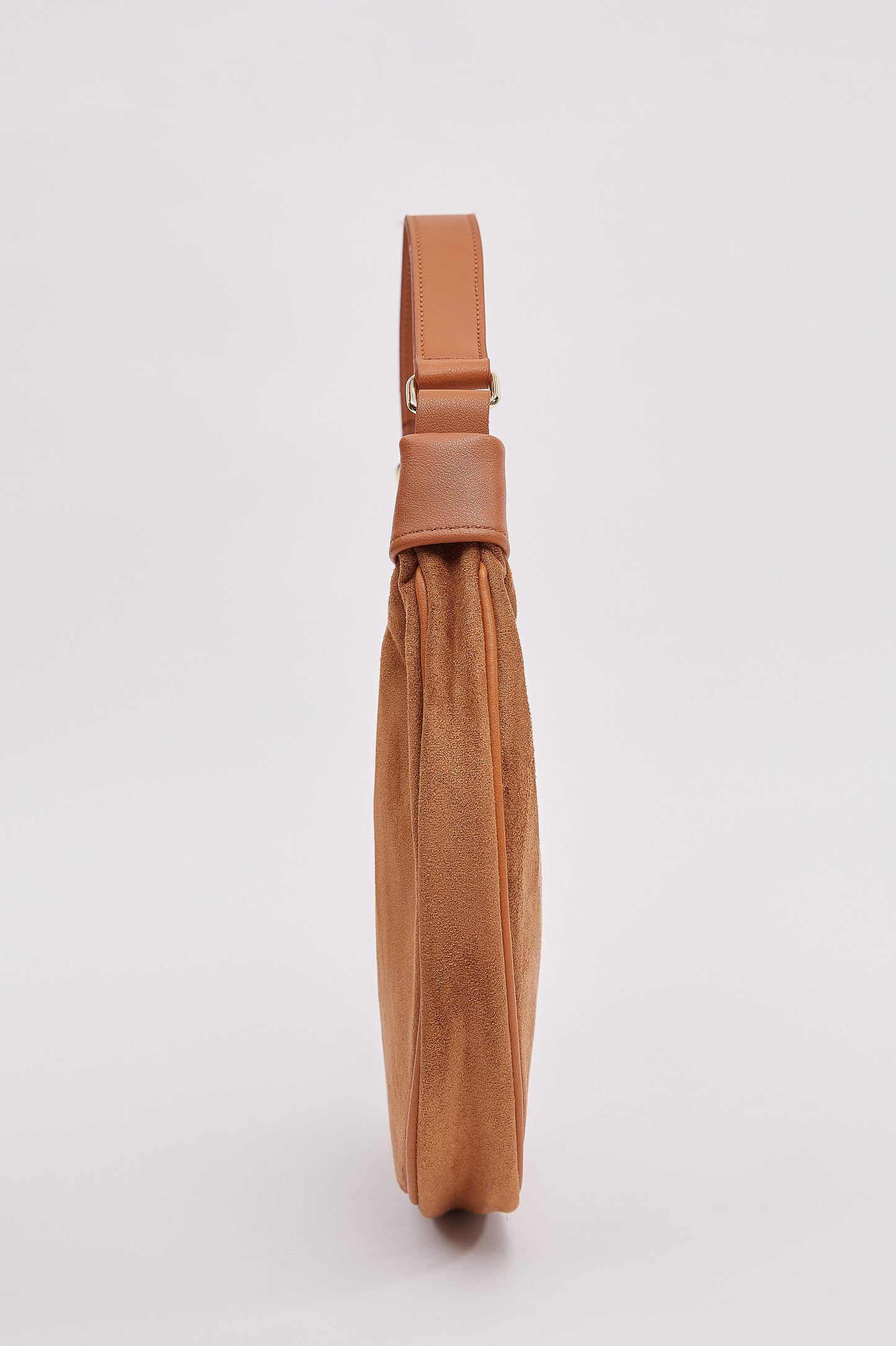 Half Moon Hobo Bag, Tan Beige