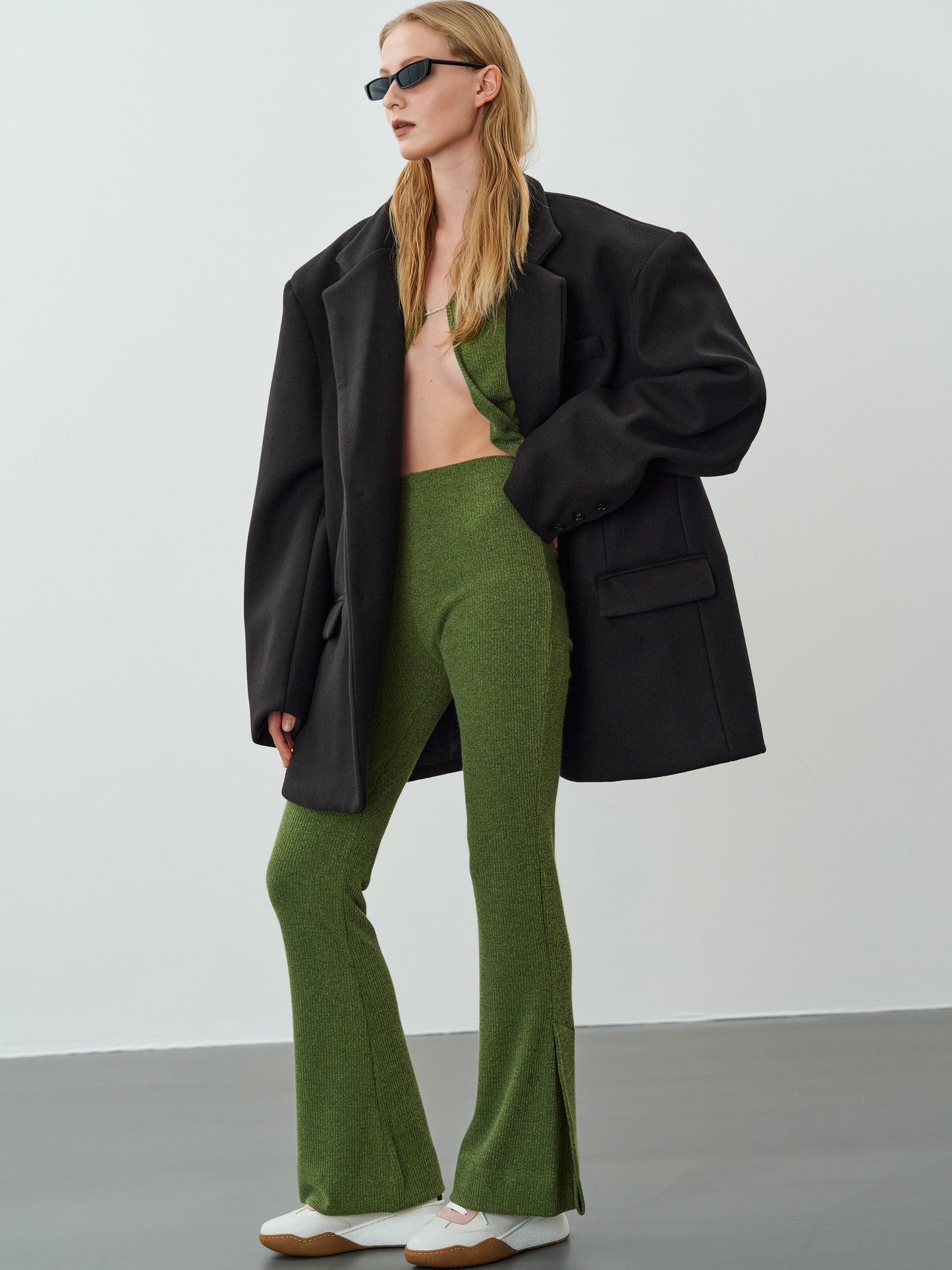 Oversized Boyfriend Blazer, Black