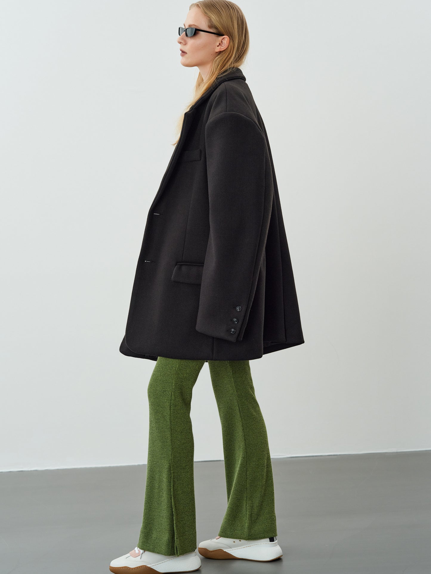 Oversized Boyfriend Blazer, Black