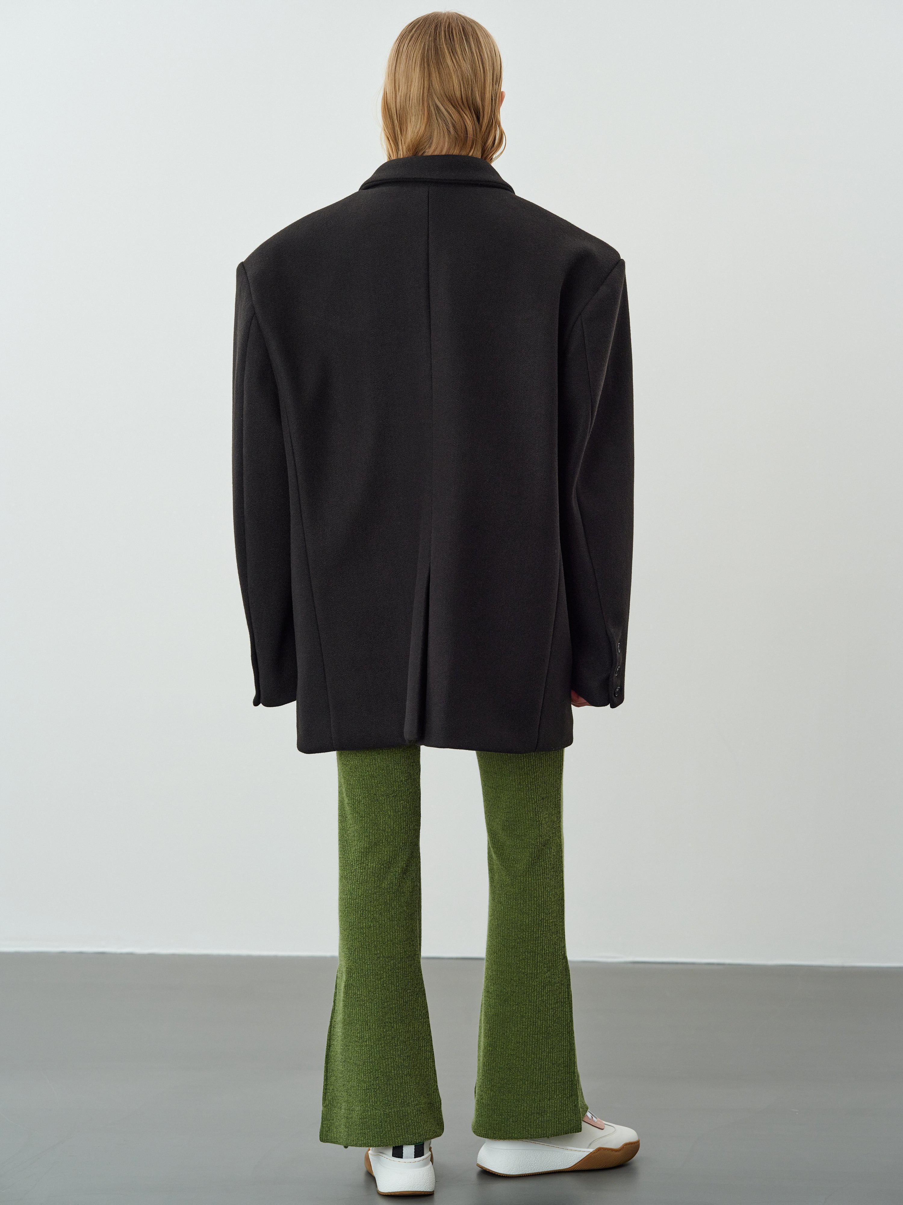 Hayk Oversized Boyfriend Blazer, Black
