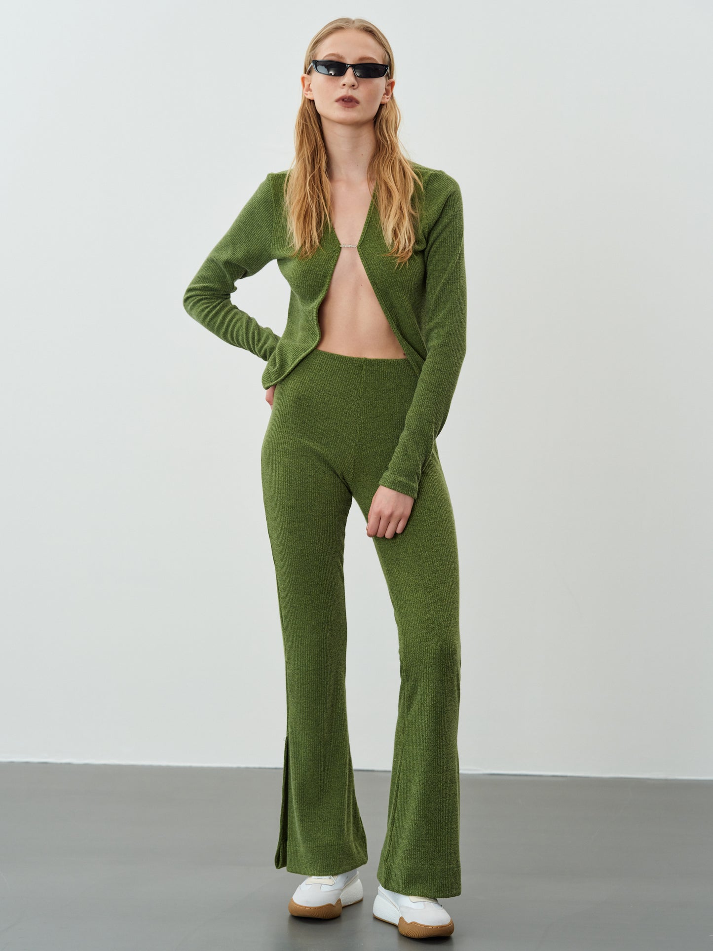 Seamless Lounge Knit Pants, Basil