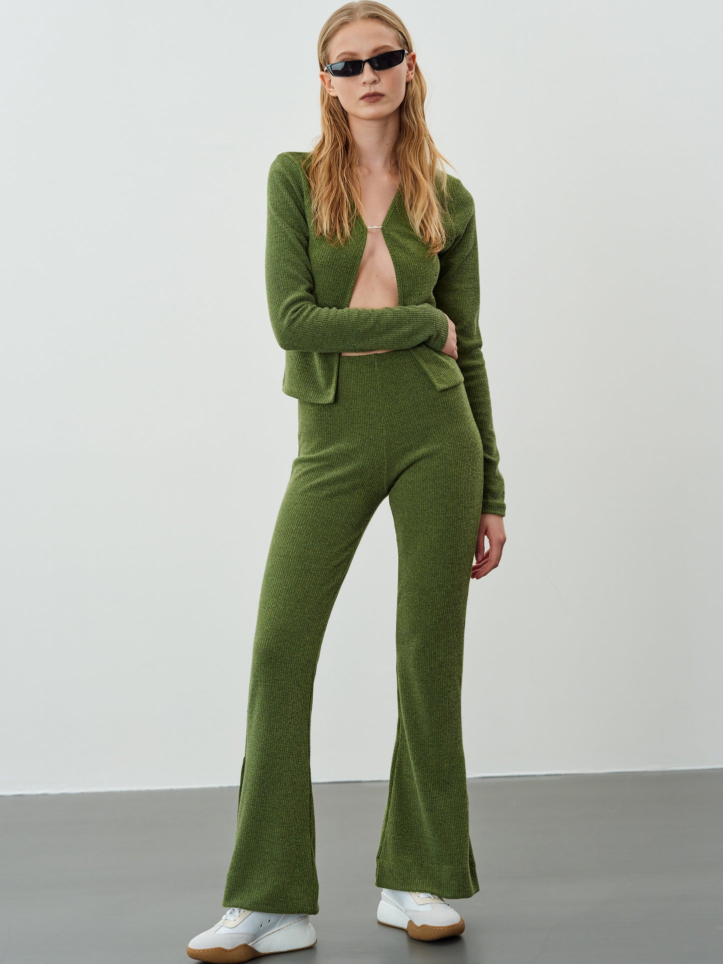 Seamless Lounge Knit Pants, Basil