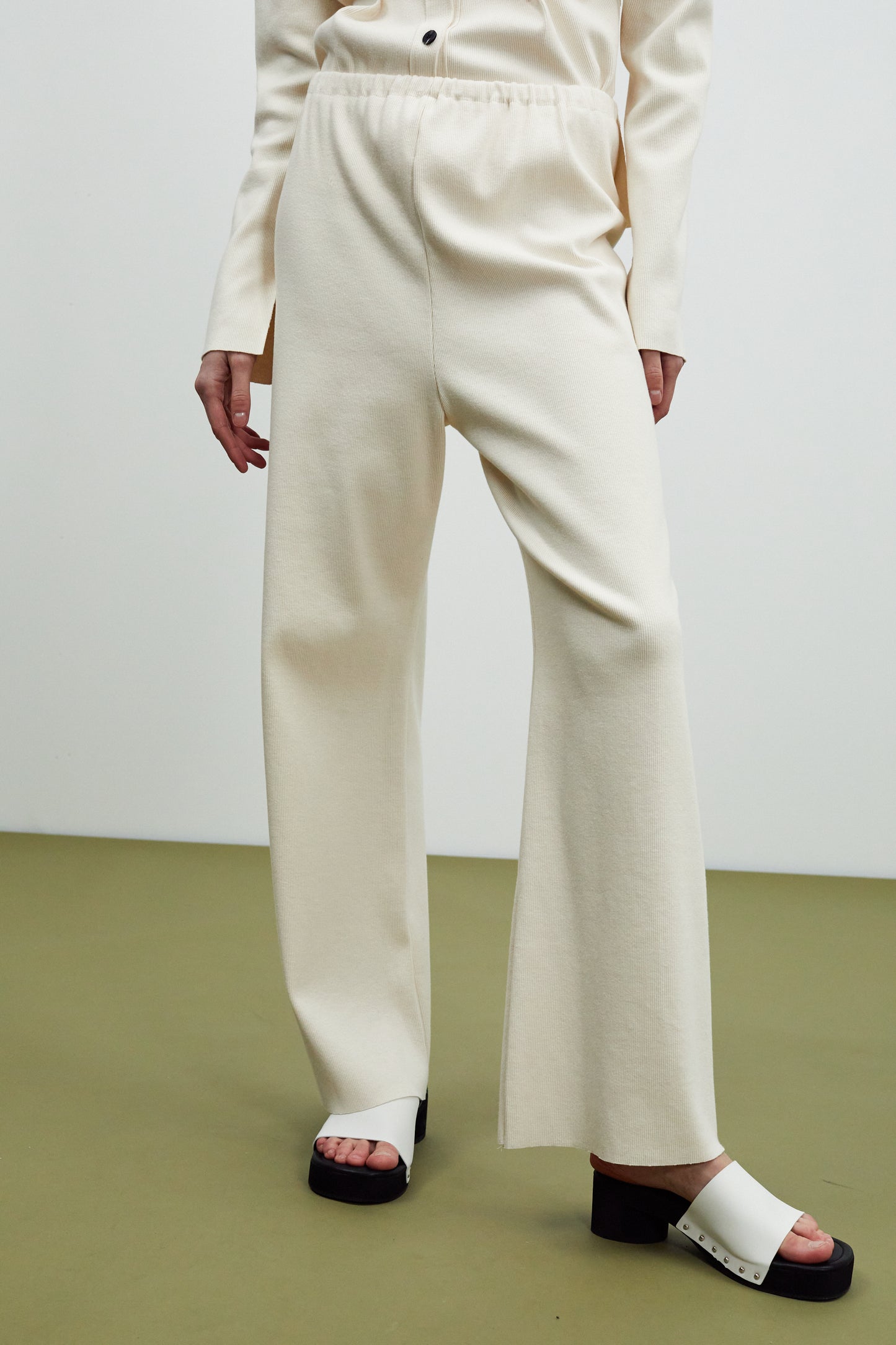 Cotton Lounge Pants, Vanilla